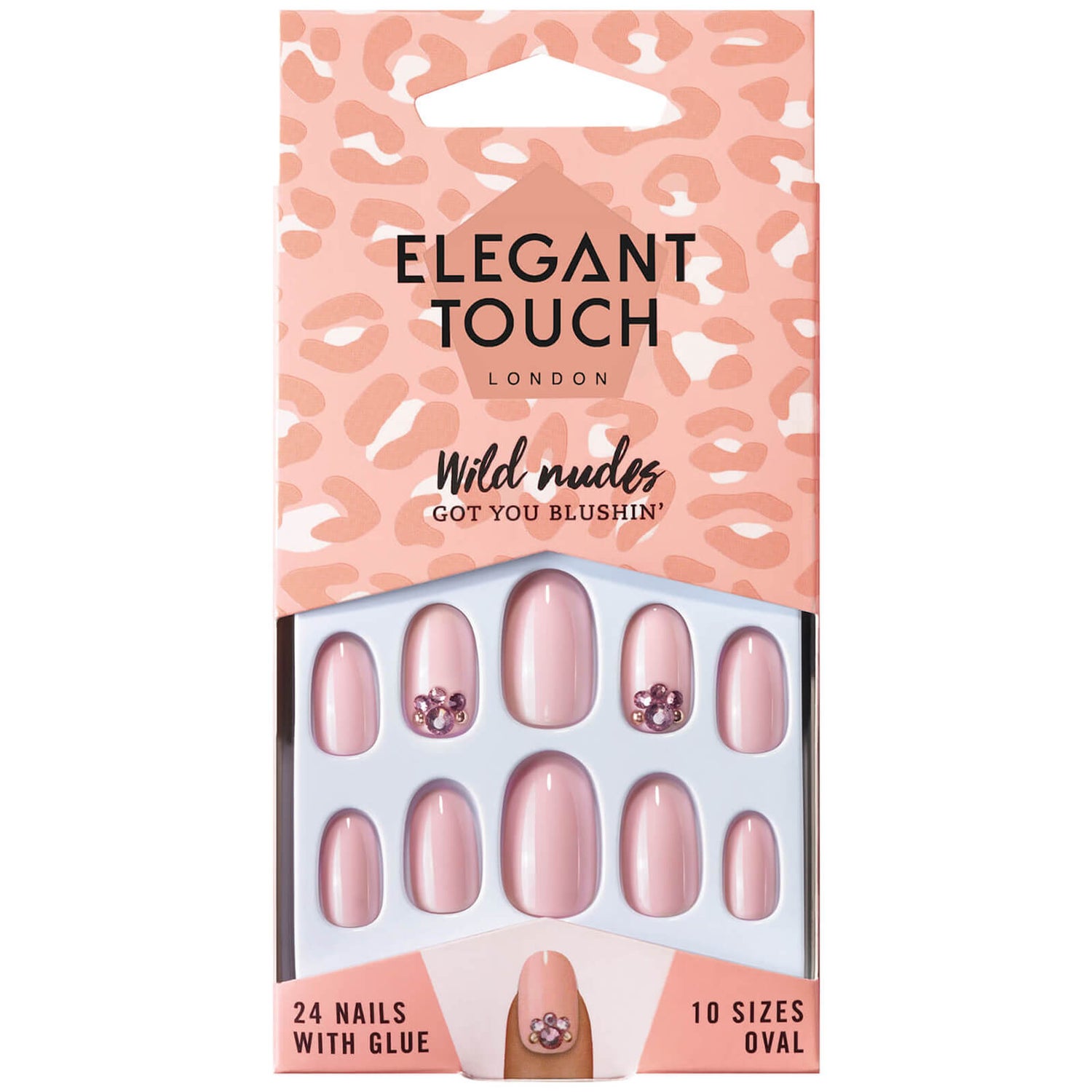 Накладные ногти Elegant Touch Wild Nudes Nails, оттенок Got You Blushin'