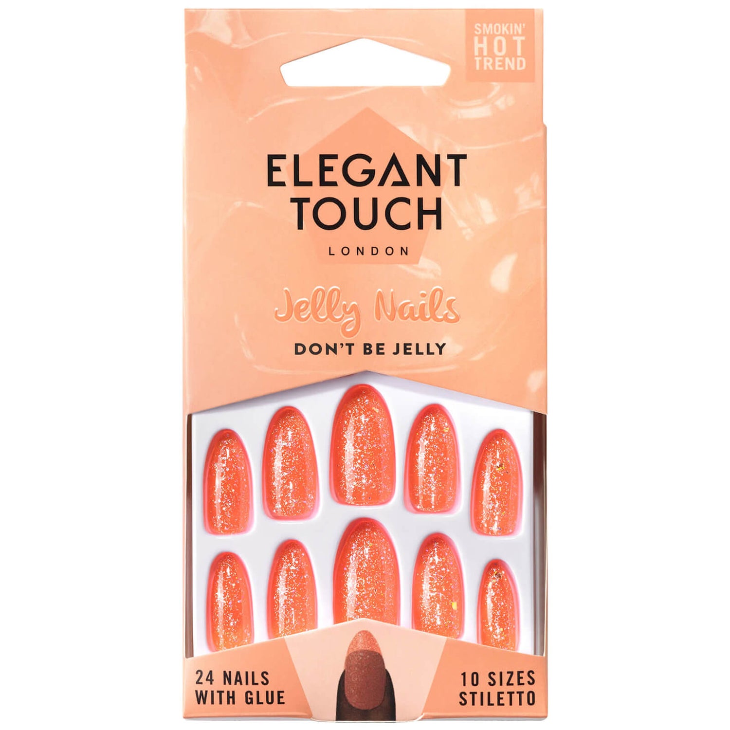 Накладные ногти Elegant Touch Jelly Nails, оттенок Don't Be Jelly