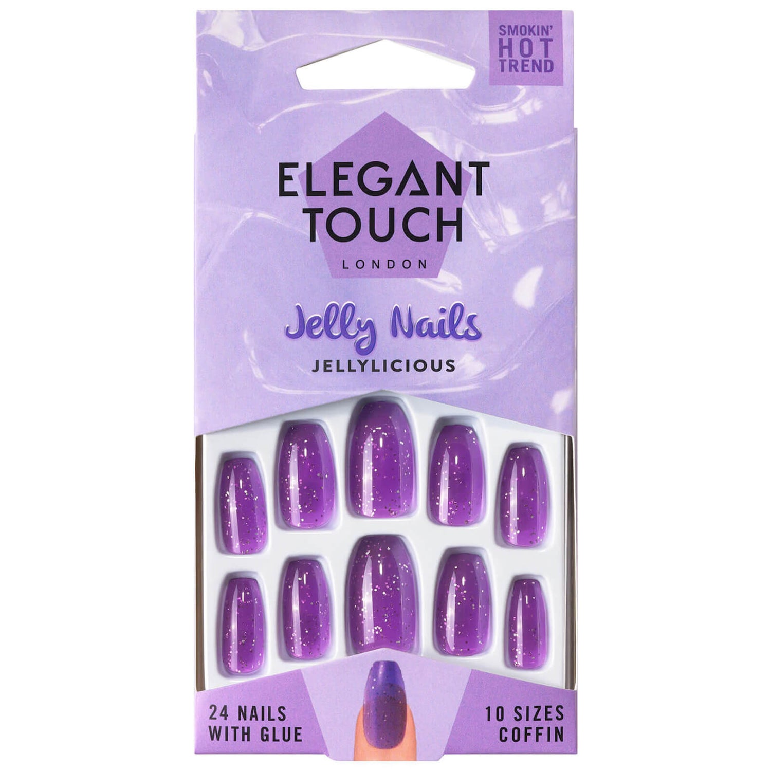 Накладные ногти Elegant Touch Jelly Nails, оттенок Jellyliscious