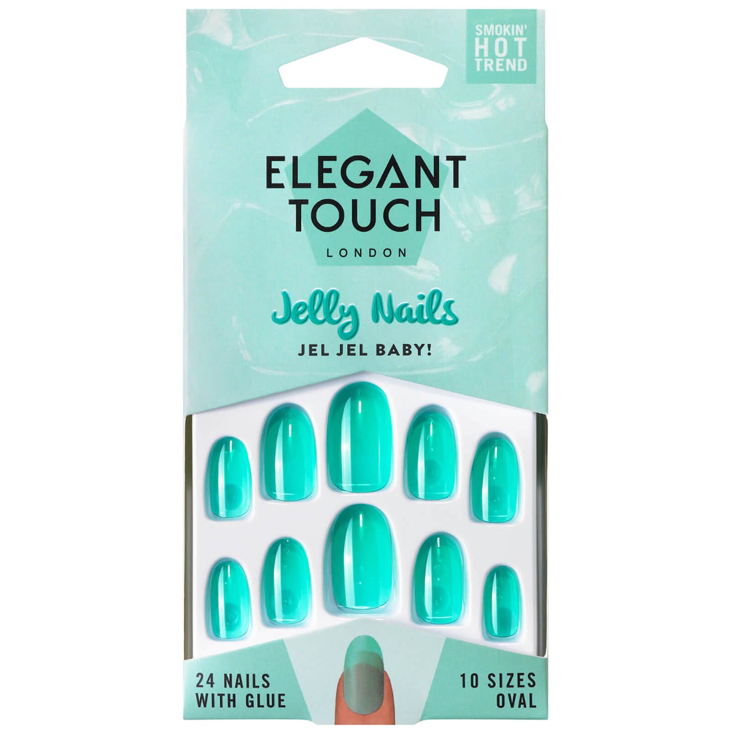 Накладные ногти Elegant Touch Jelly Nails, оттенок Jel Jel Baby
