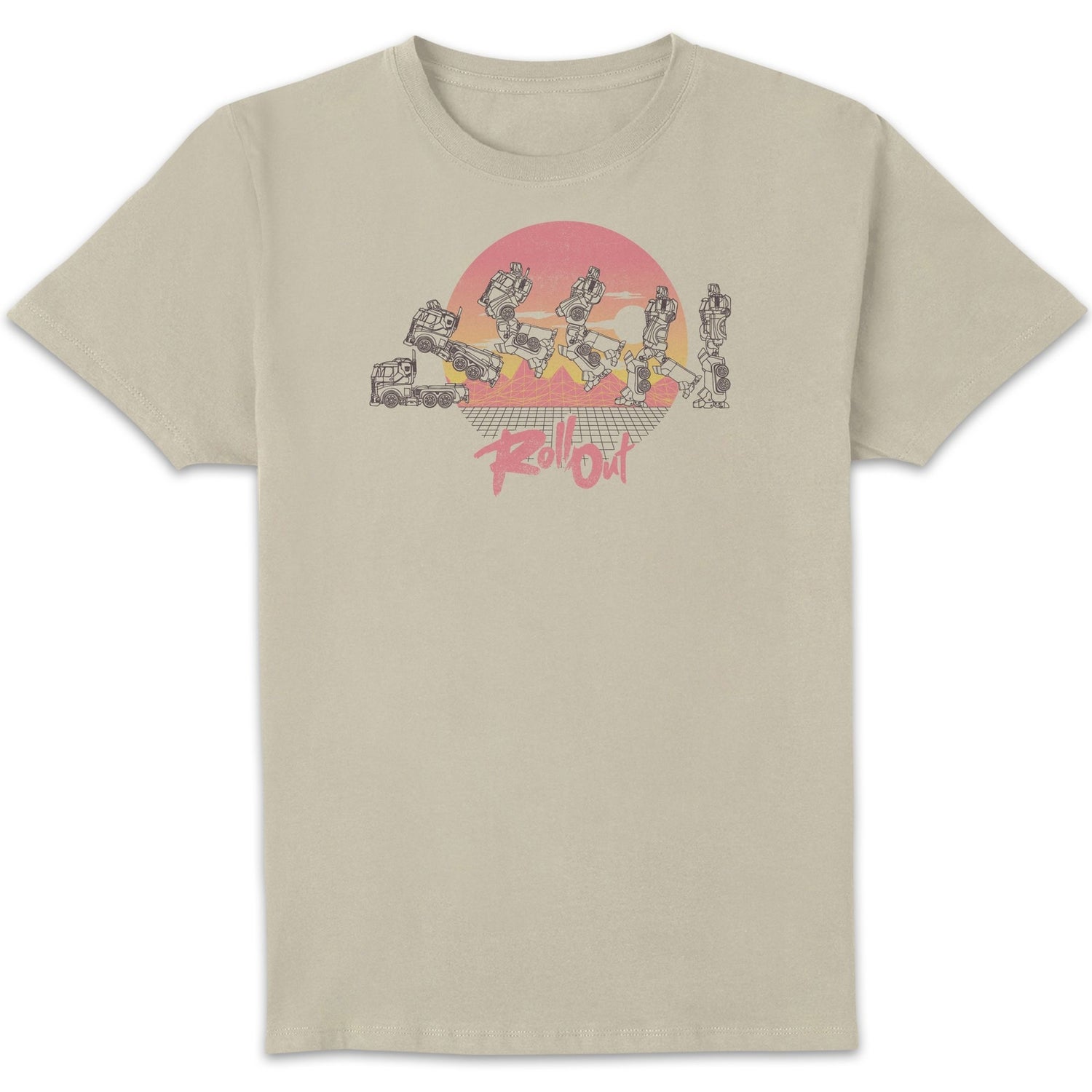 Transformers Roll Out T-Shirt - White Vintage Wash