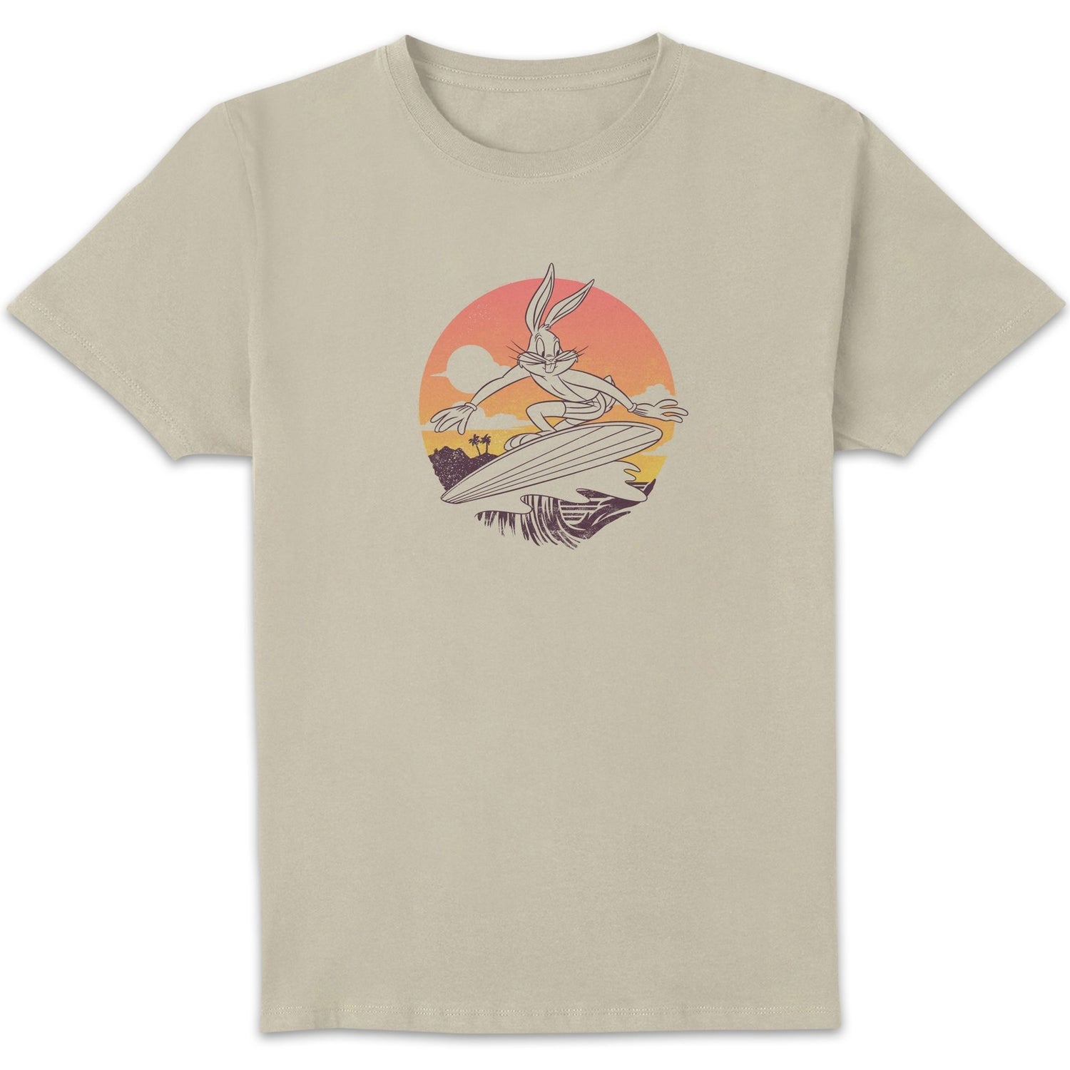 Looney Tunes Kaboom ! Bugs Bunny Surf T-shirt - Beige