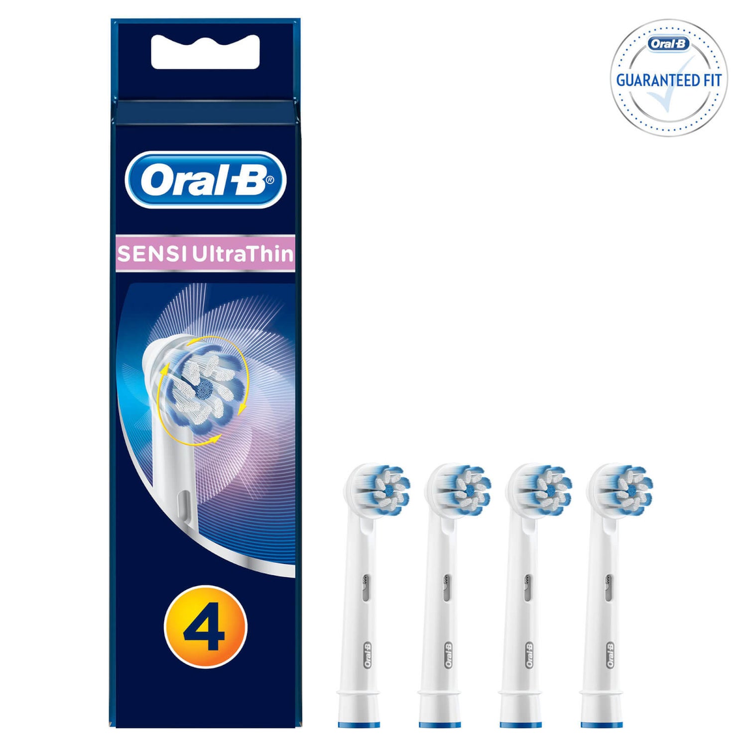 Oral B Sensi UltraThin Replacement Toothbrush Heads (Pack of 4)