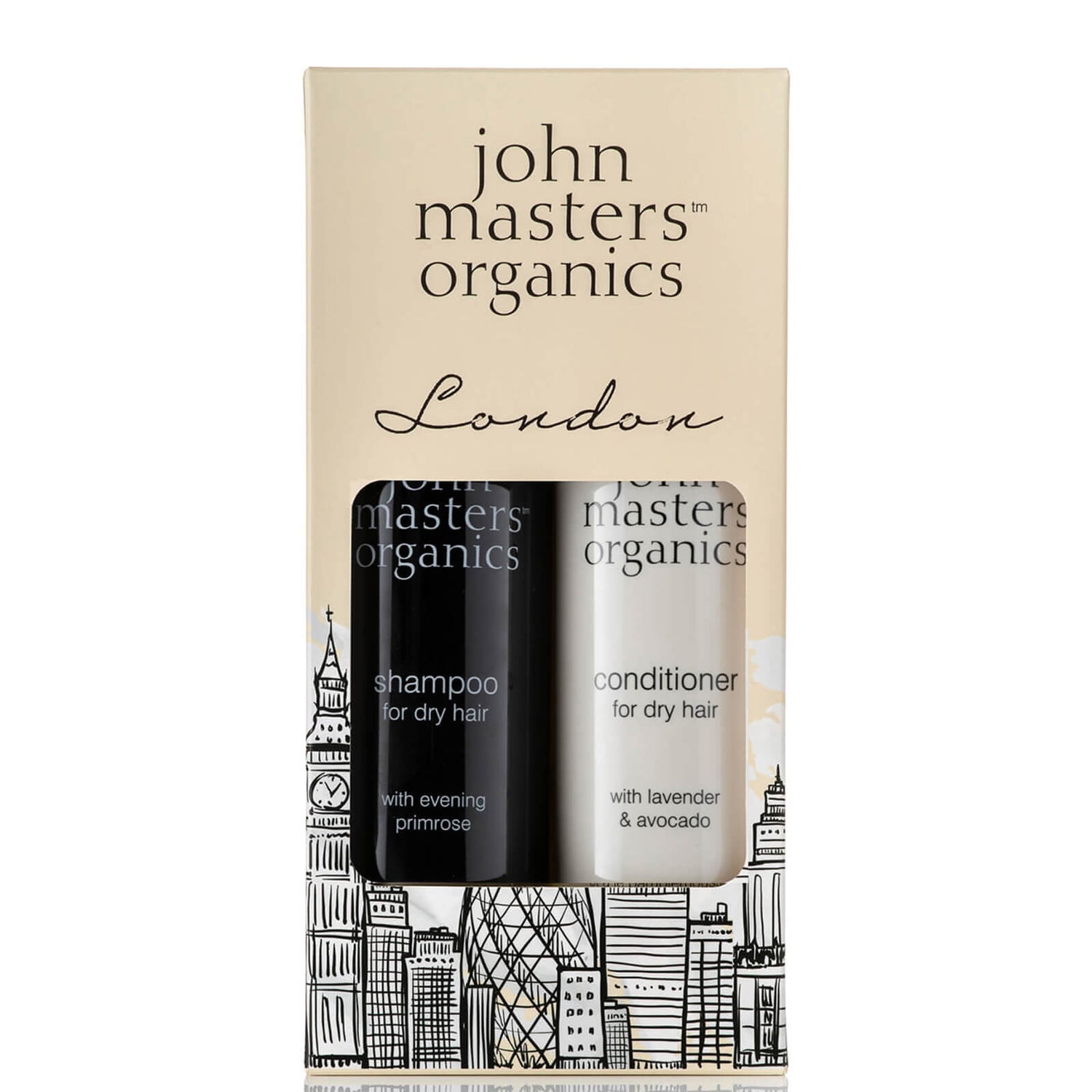 John Masters Organics London Kit for Dry Hair Shampoo and Conditioner 236ml