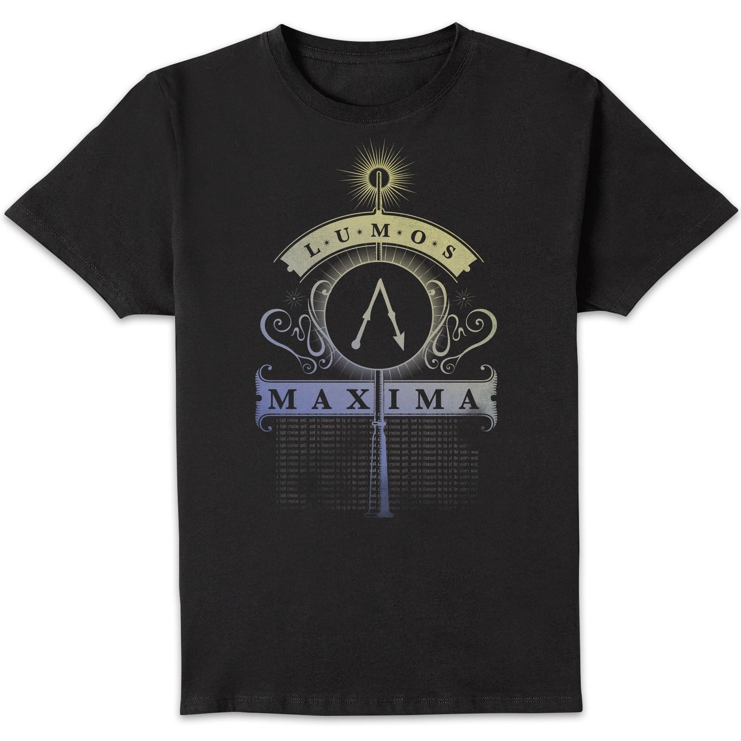 Harry Potter Lumos Maxima Men's T-Shirt - Black