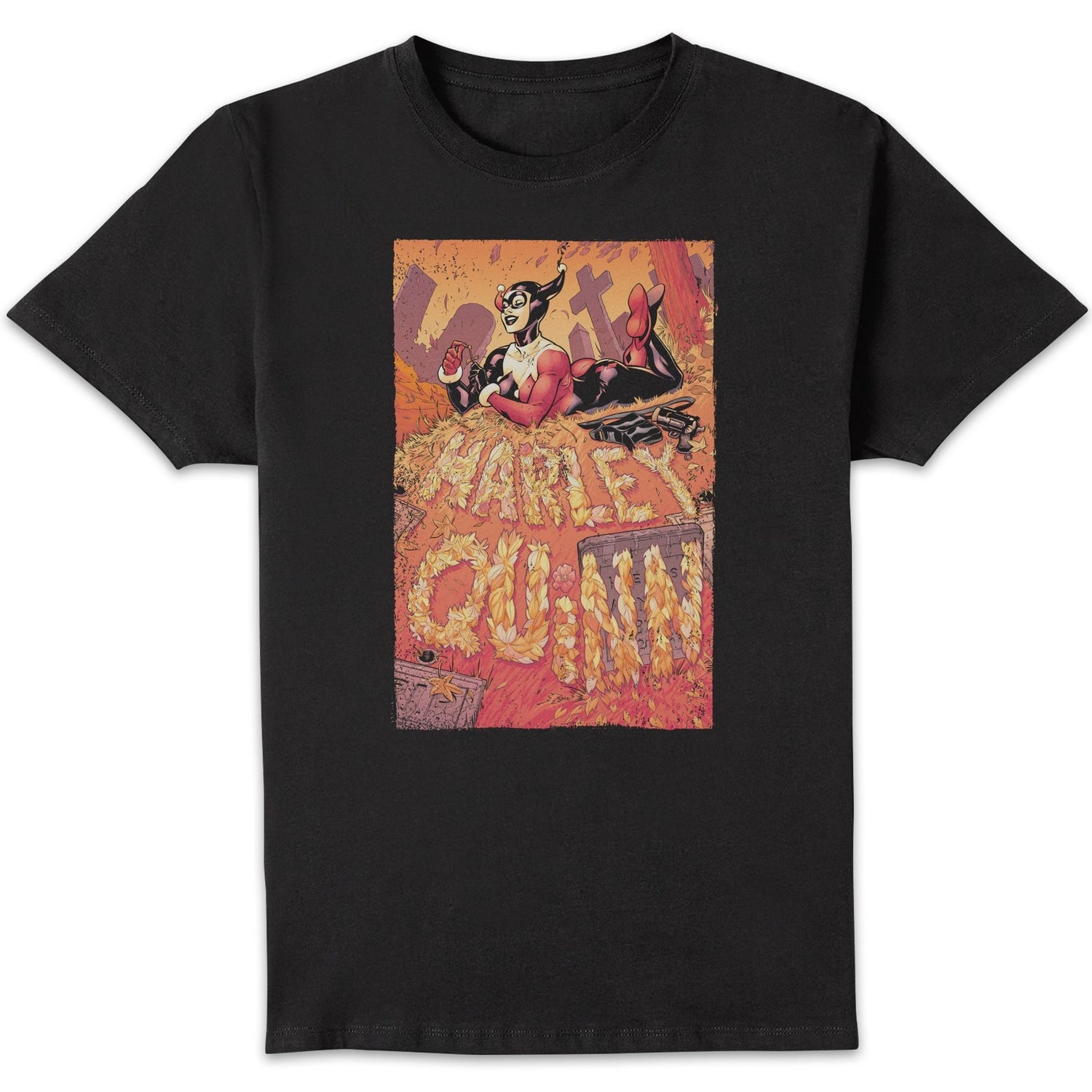 Batman Harley Quinn Cover Men's T-Shirt - Black