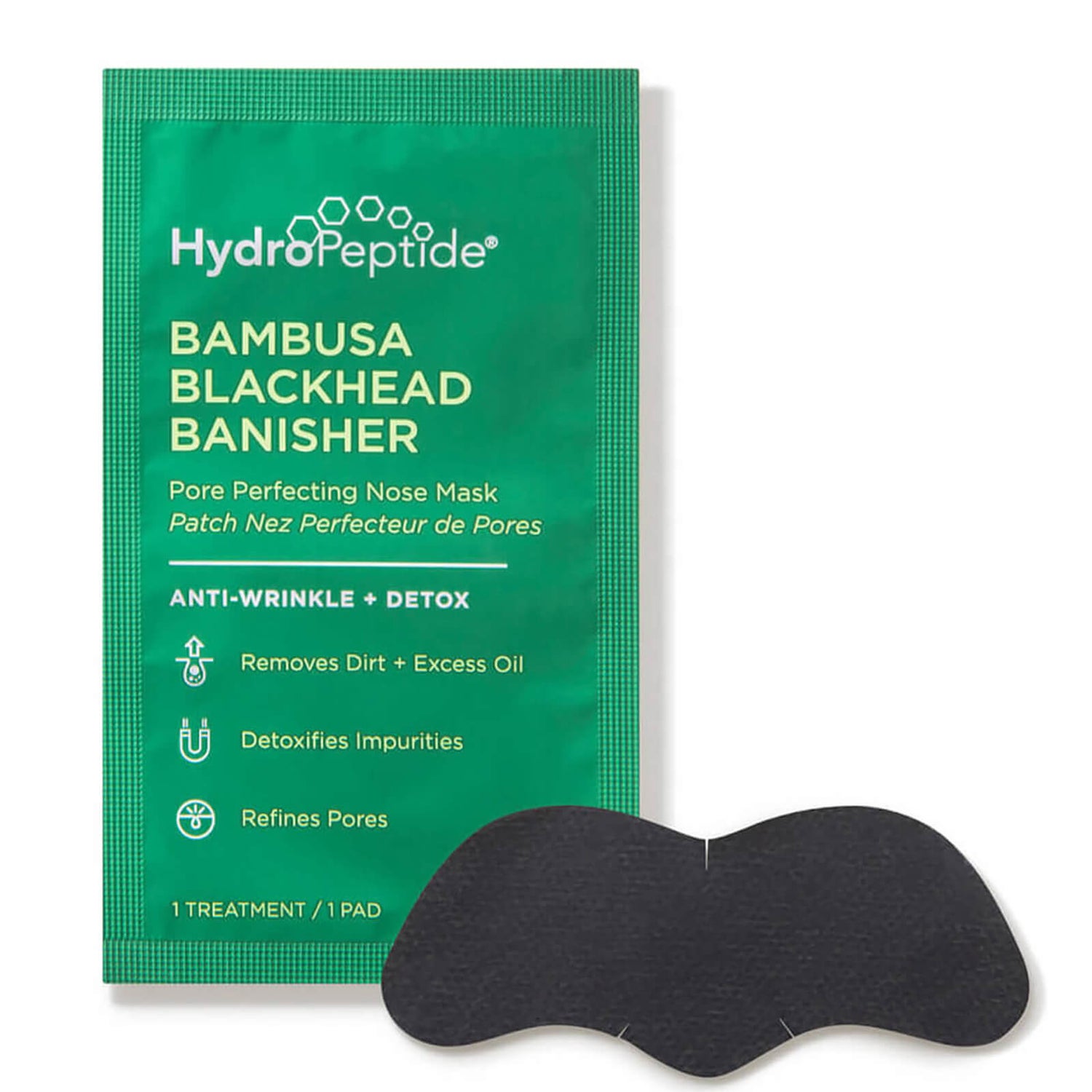 Hydropeptide Bambusa Blackhead Banisher Pore Perfecting Nose Mask 8 Piece Dermstore