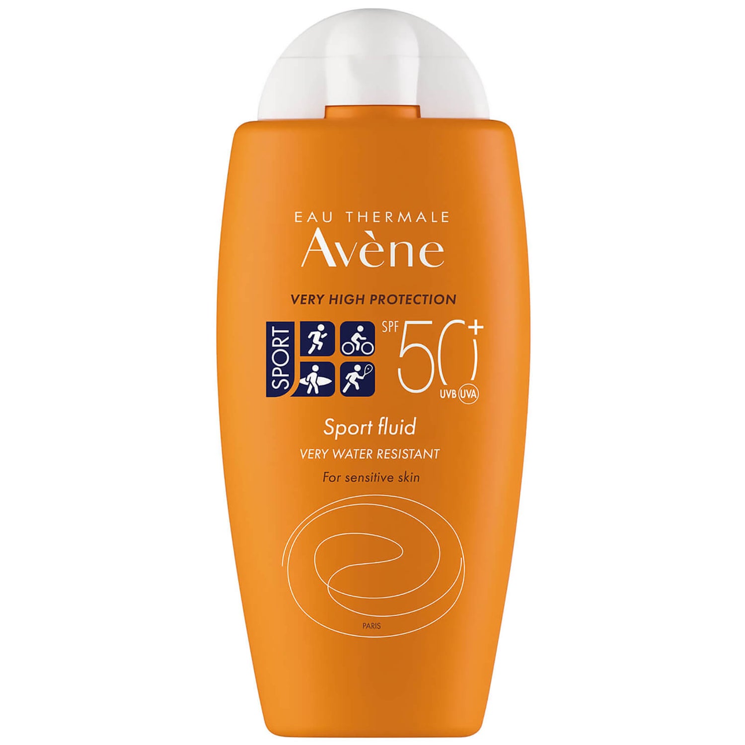 Солнцезащитный крем для чувствительной кожи Avène Very High Protection Sports Fluid SPF50+ Sun Cream for Sensitive Skin, 100 мл