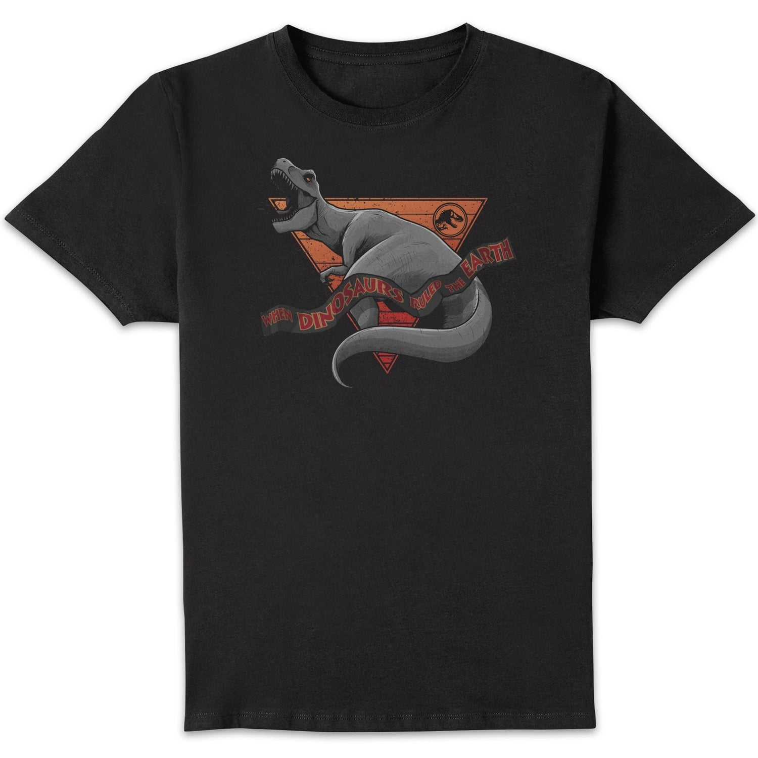 Jurassic Park Primal "When Dinosaurs Ruled The Earth" T-Shirt Unisexe -Noir