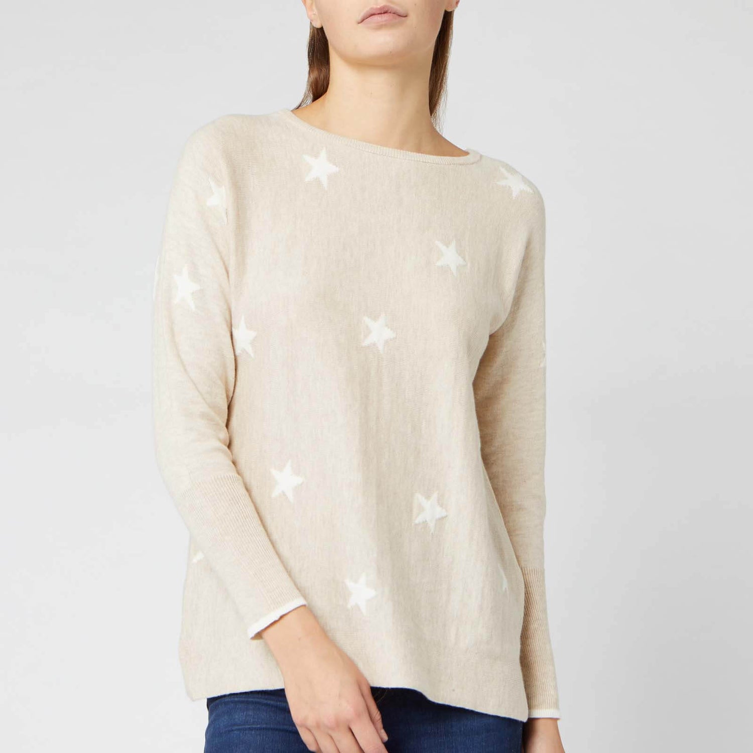 Joules Women s Kellie Star Jumper Oat TheHut