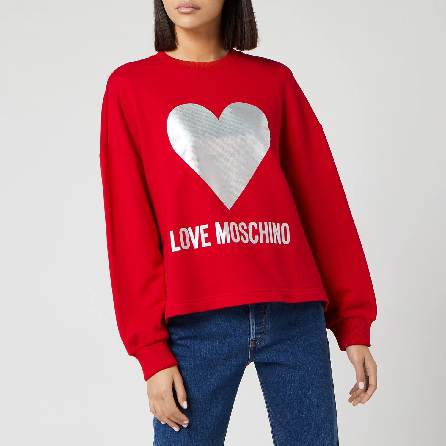 Womens love moschino sweatshirt hotsell
