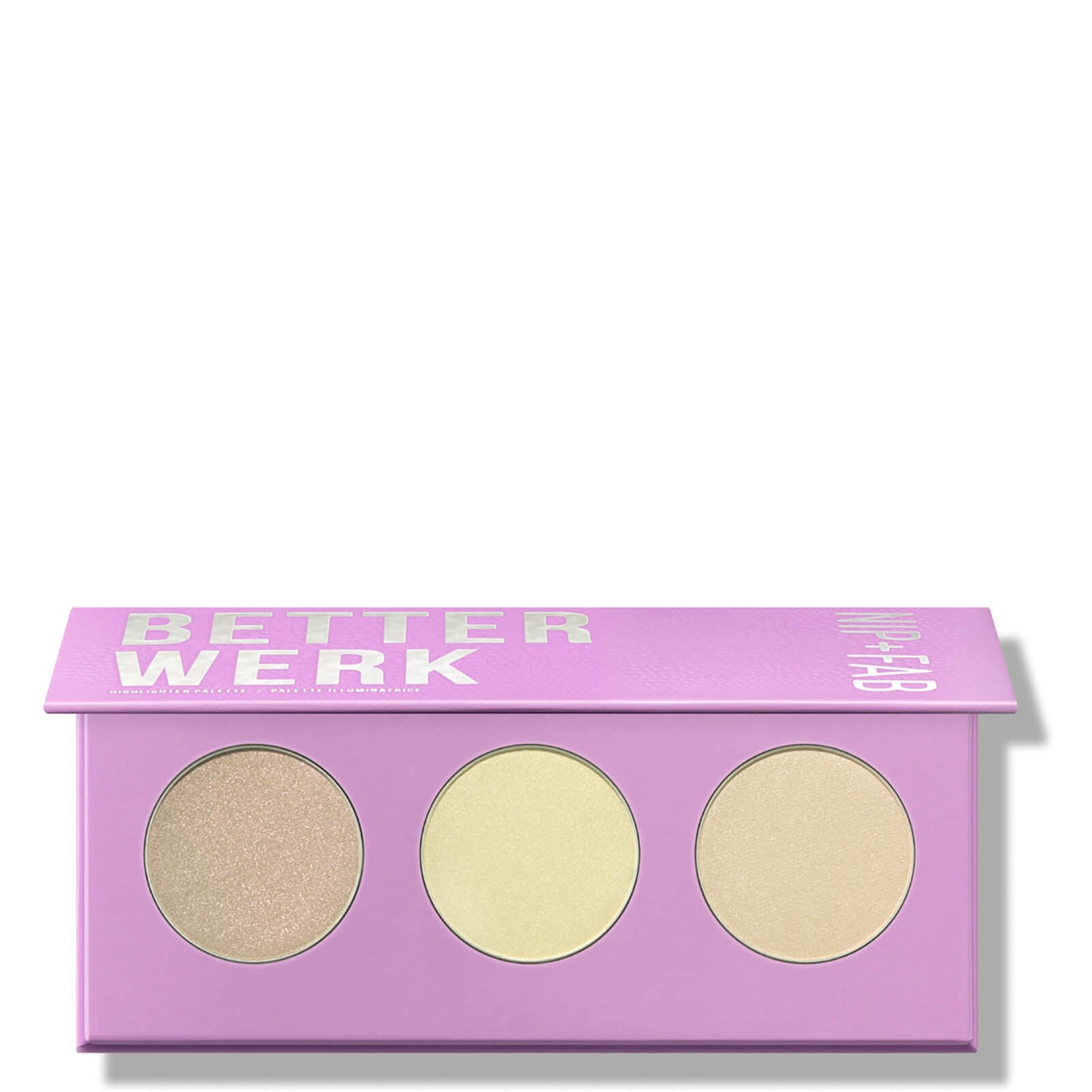 Палетка хайлайтеров для лица NIP+FAB Highlight Palette, оттенок Better Werk 03, 12 г