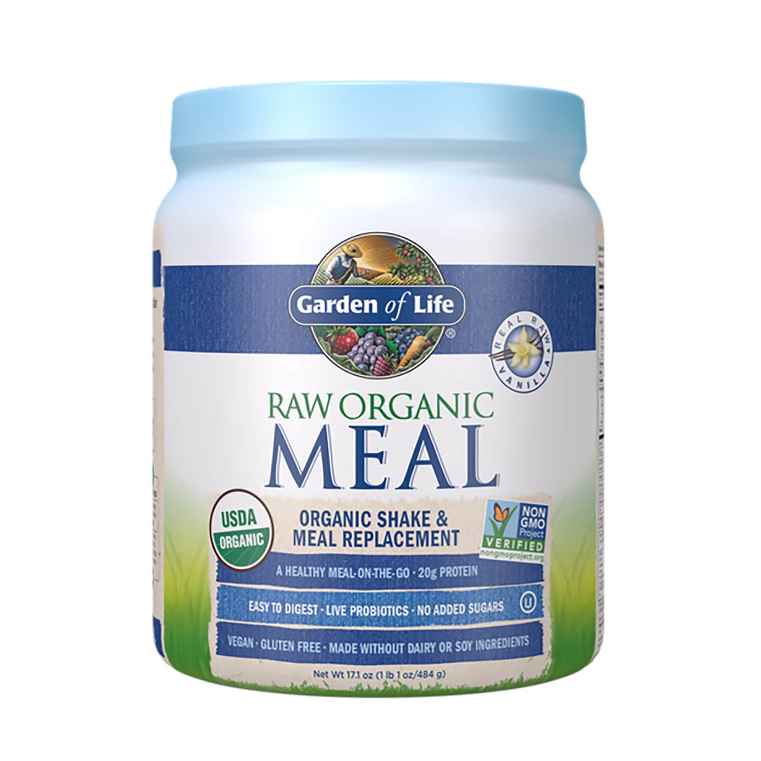 Raw Organic All-In-One Shake - Vanilla - 484g