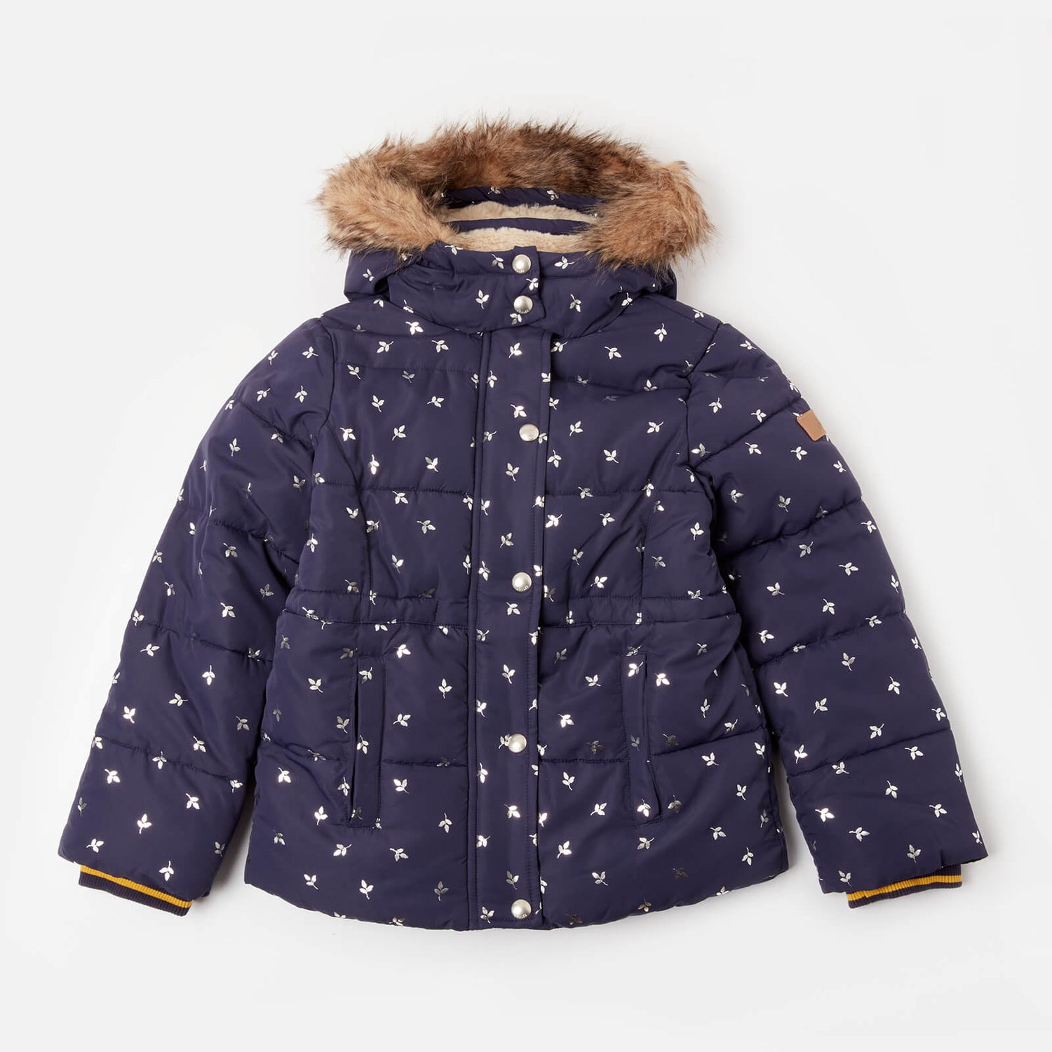 Joules stella faux fur coat 2025