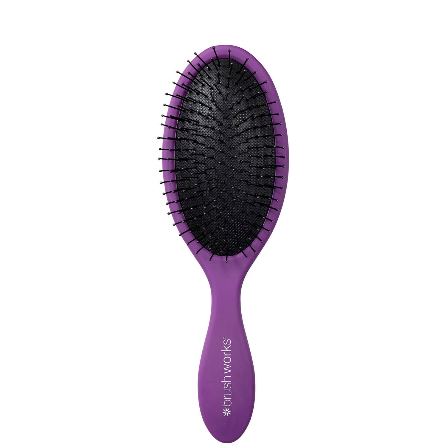brushworks Oval Detangling Hair Brush - Purple