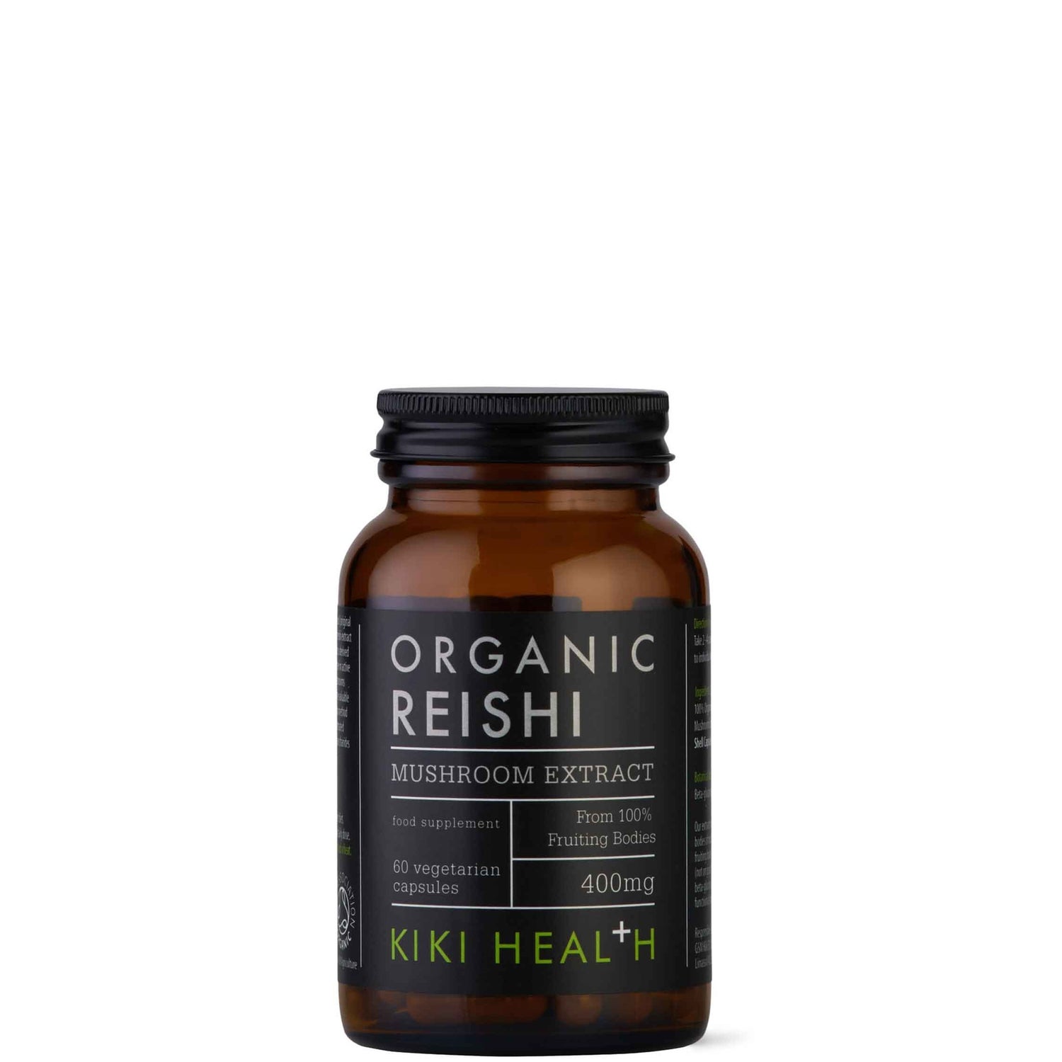 KIKI Health Organic Reishi Extract Mushroom (60 Vegicaps)