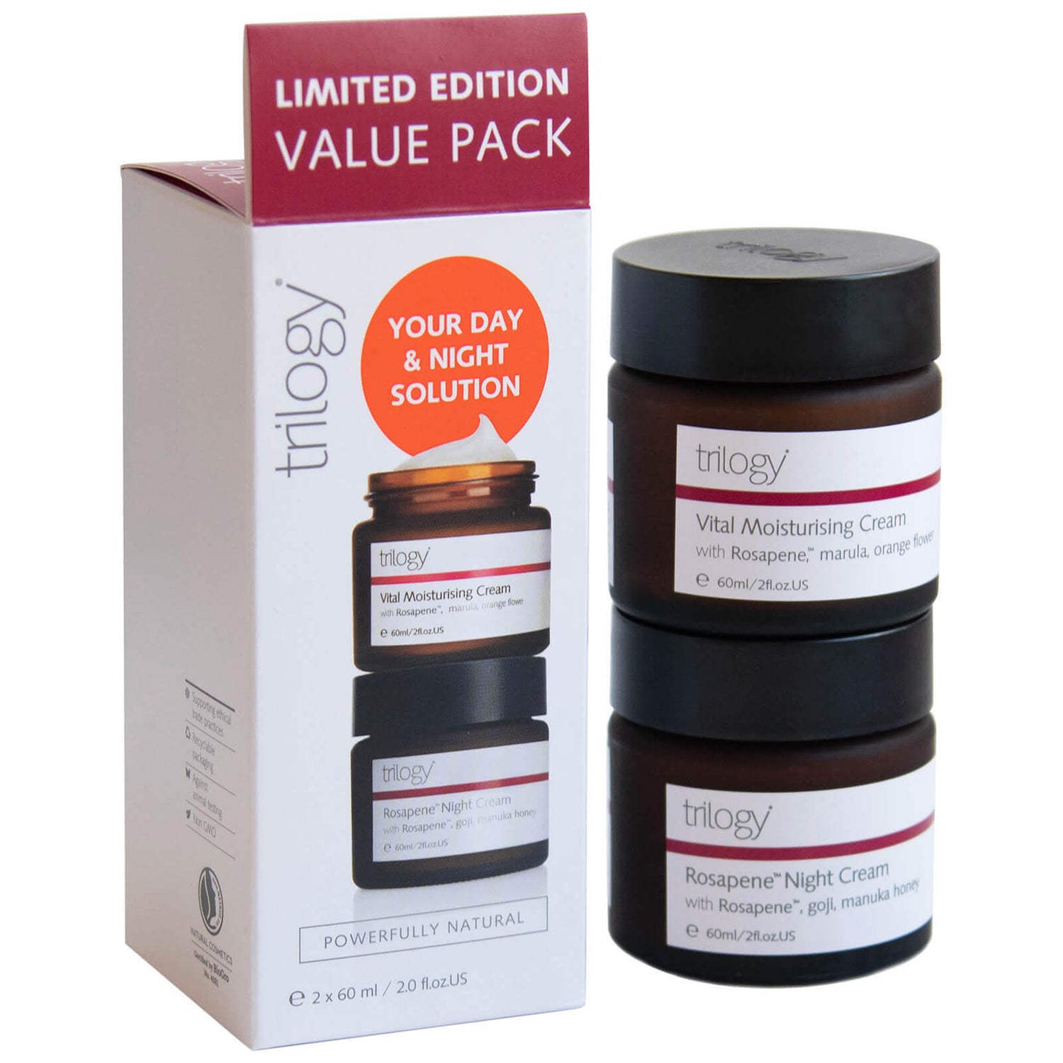 Trilogy Rosehip Day and Night Pack - Limited Edition (Worth £55.00)