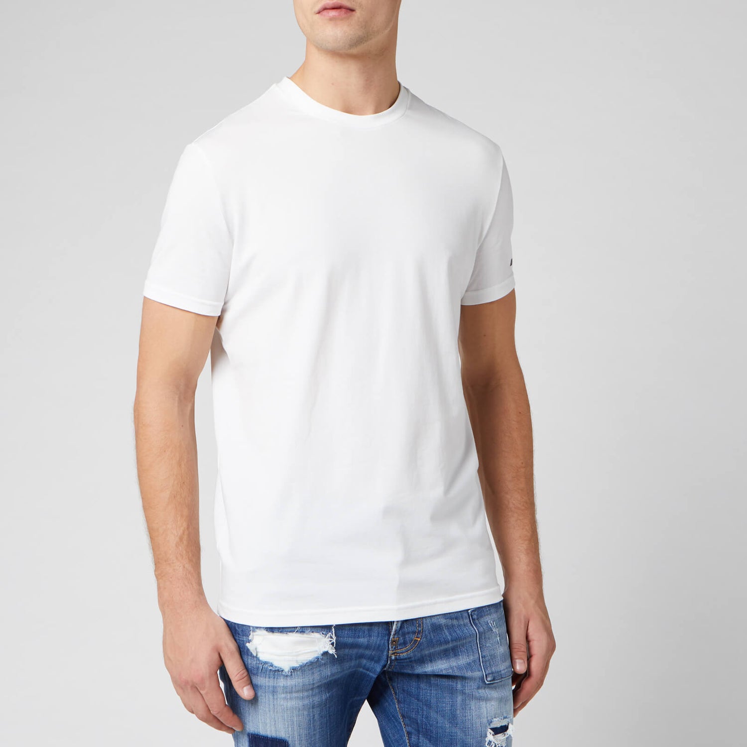 Dsquared2 Men's Maple Logo Crew T-Shirt - White