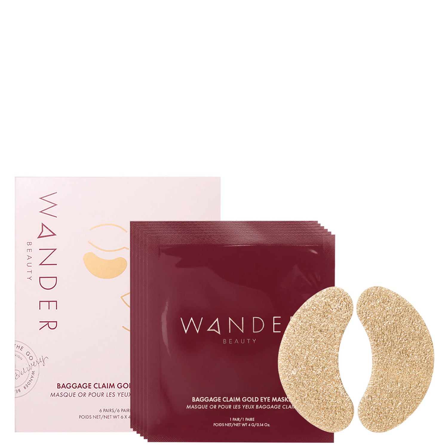 Marchito genio Sotavento Wander Beauty Baggage Claim Gold Eye Masks - Gold (6 pair) - Dermstore