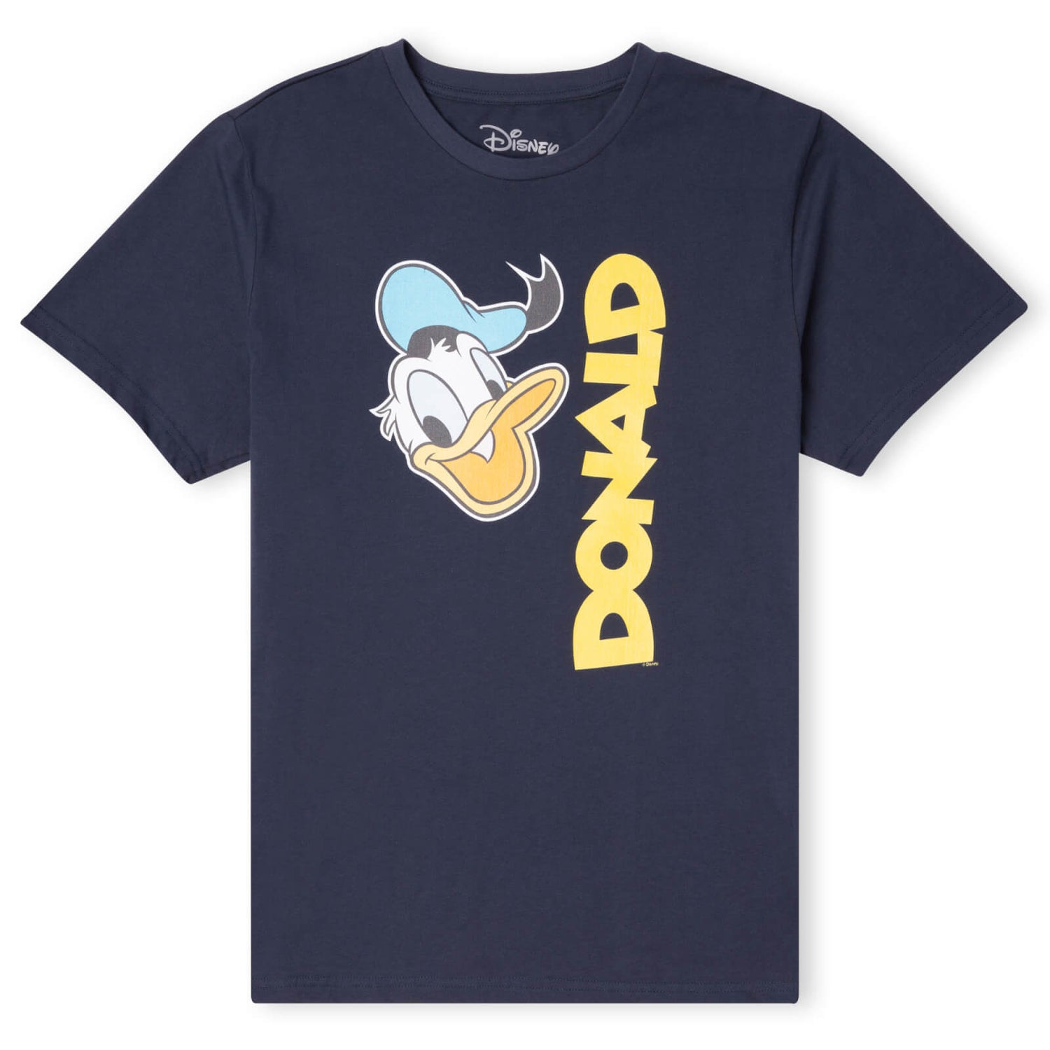 Disney Donald Duck Face Men's T-Shirt - Navy