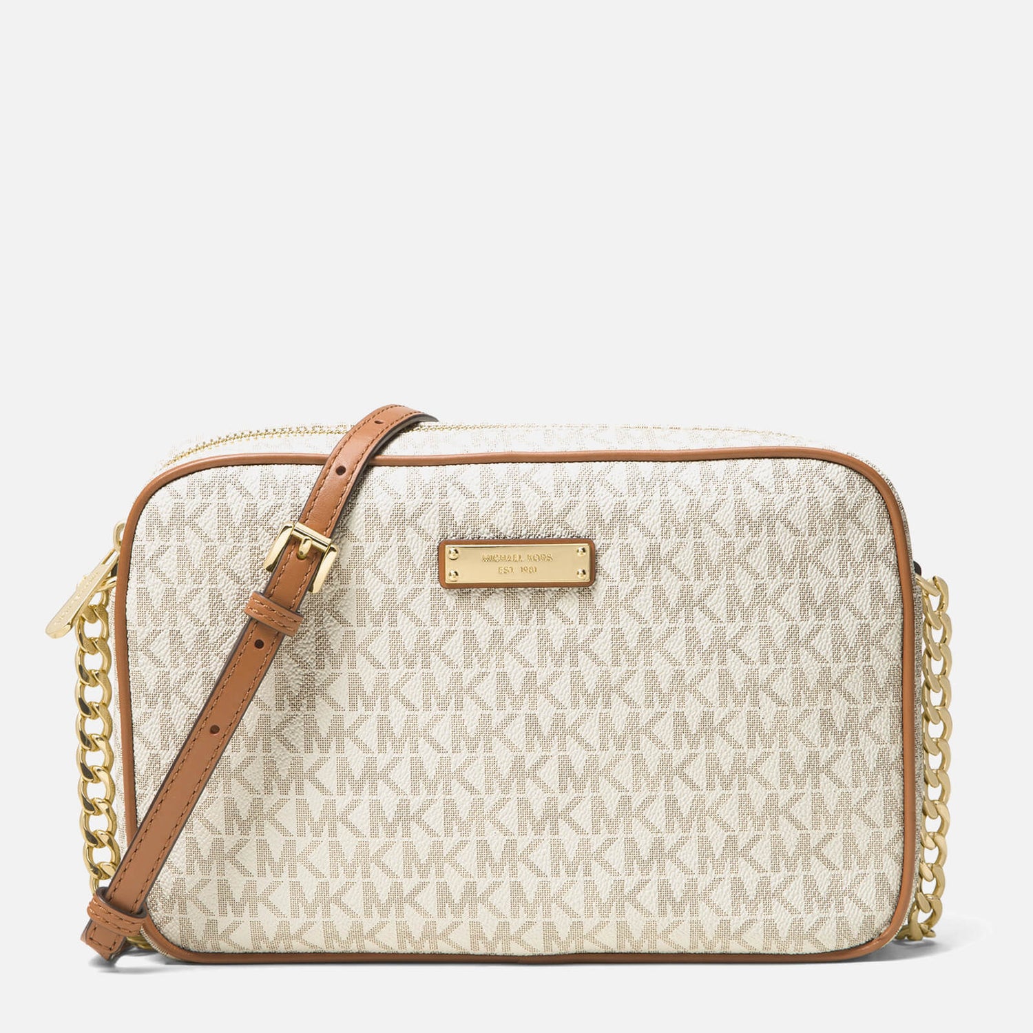 Michael kors vanilla jet set hot sale crossbody