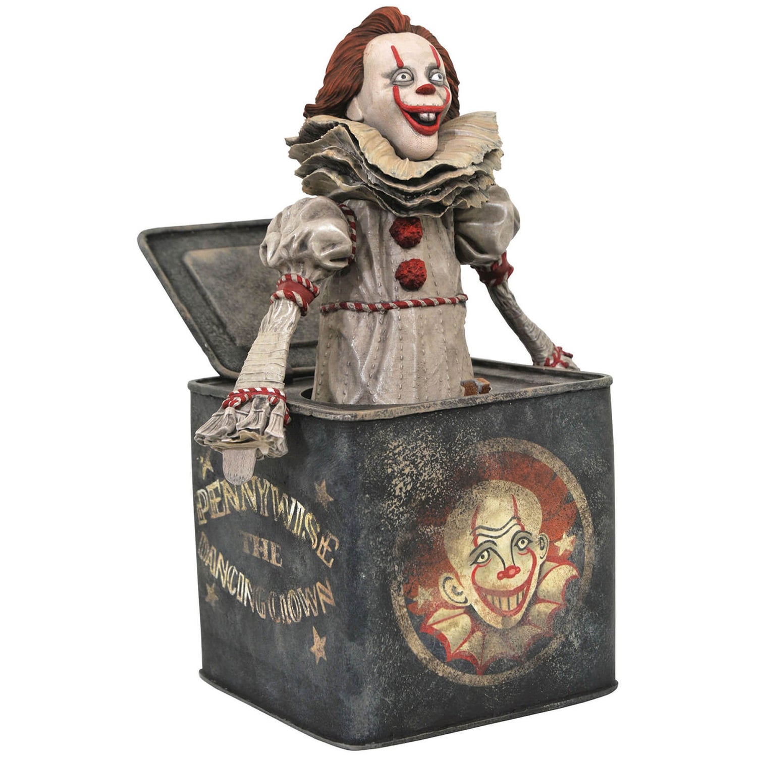 Diamond Select Movie Gallery PVC Figure - Pennywise In The Box