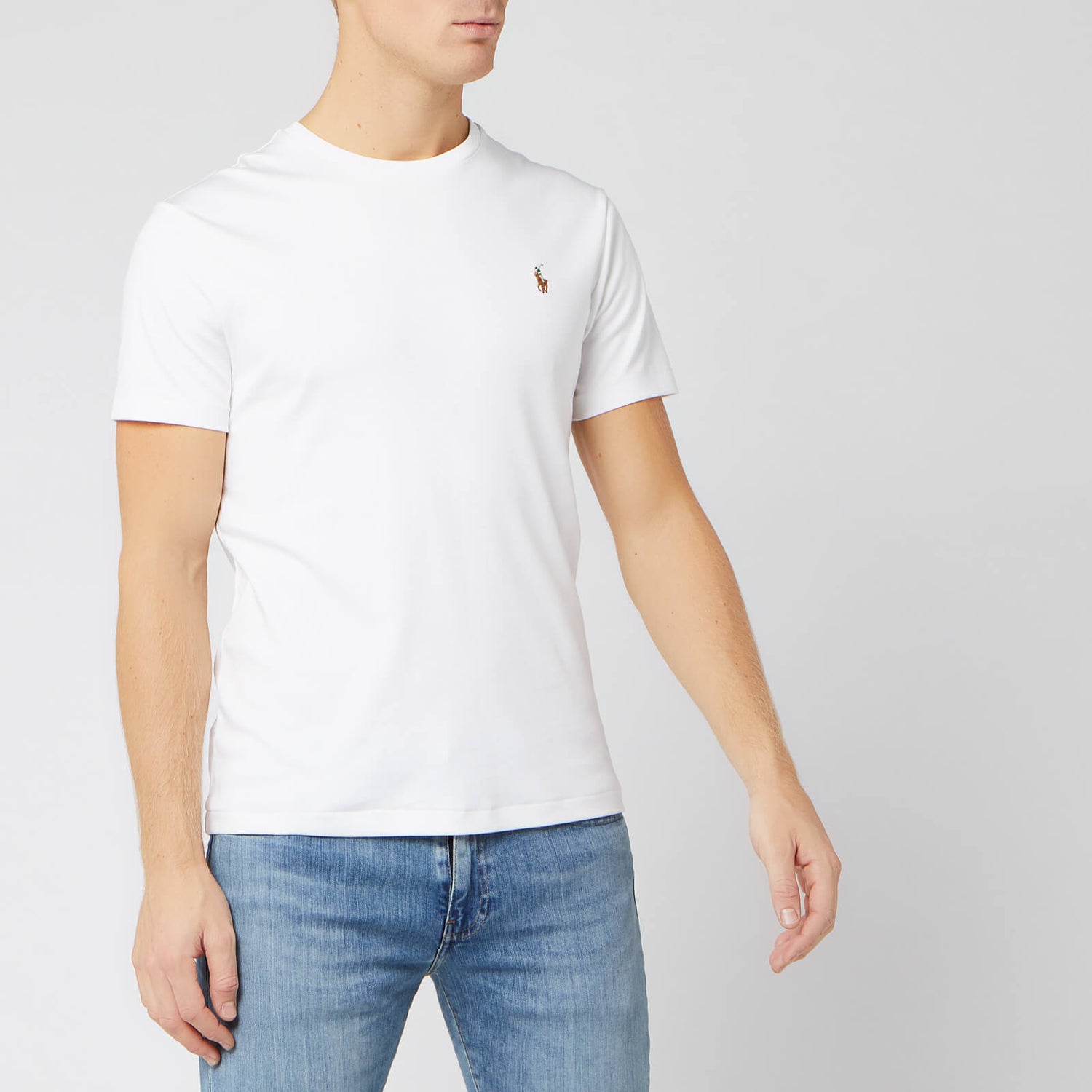 Polo Ralph Lauren Men's Custom Slim Fit Soft Cotton T-Shirt - White - S