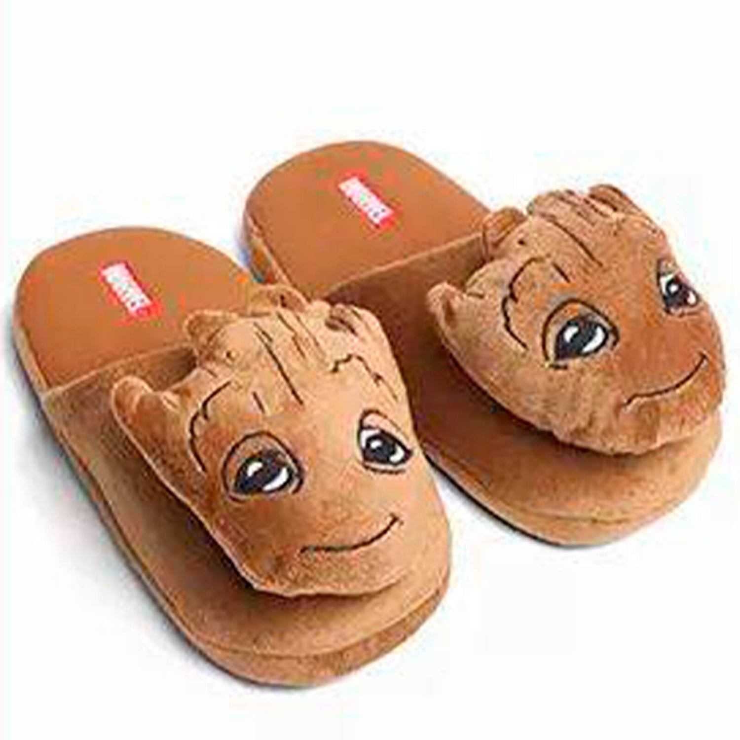 Happy Feet Marvel GROOT Child Soft Plush Slippers (Size: XS
