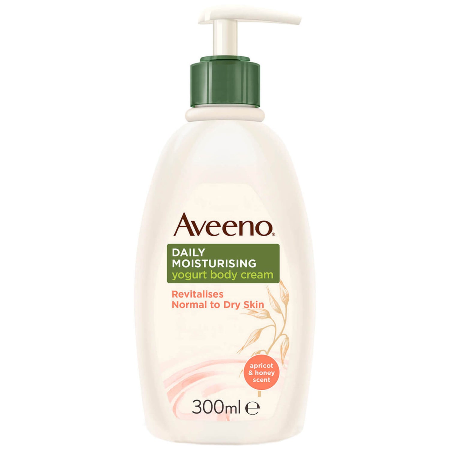 Aveeno Daily Moisturising Yogurt Body Cream Apricot & Honey Scent 300ml
