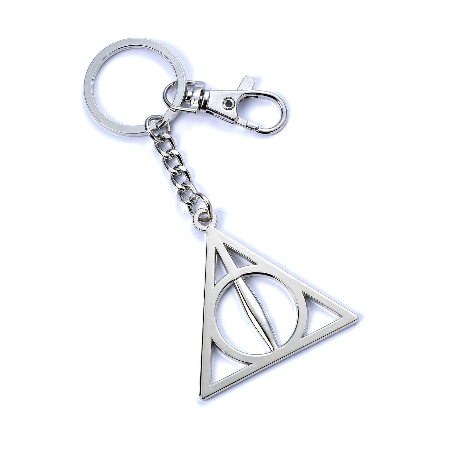 Harry Potter Deathly Hallows Keyring - Silver