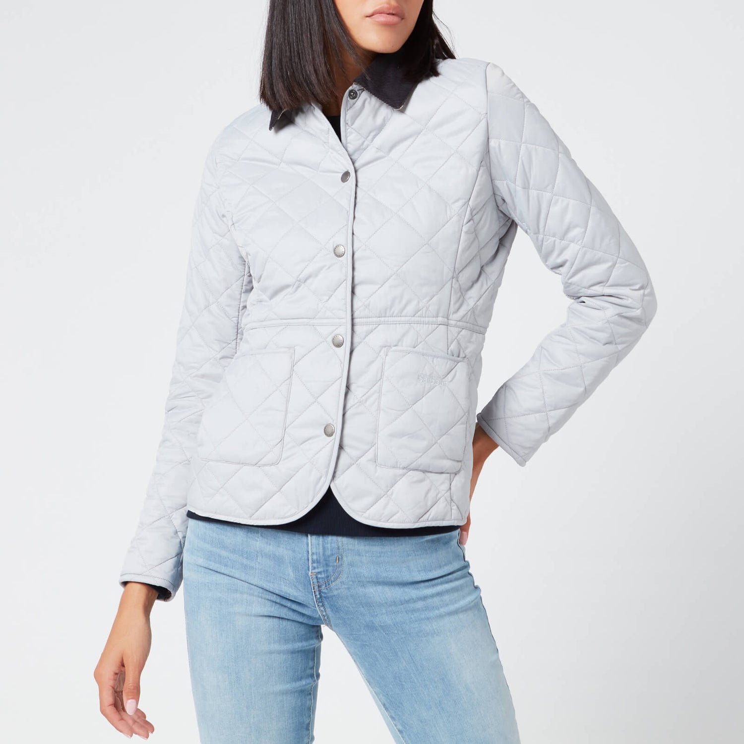 Barbour Women s Deveron Quilt Jacket Ice White TheHut