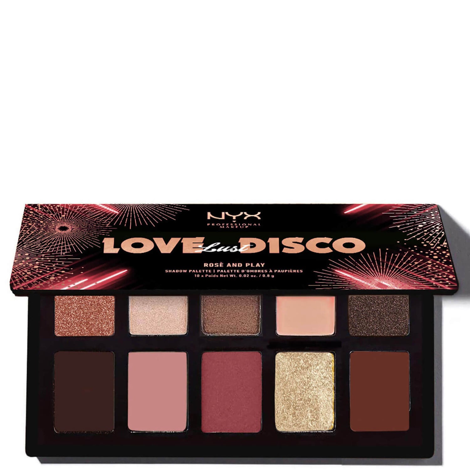 NYX Professional Makeup Love Lust & Disco Rose and Play Eyeshadow Palette