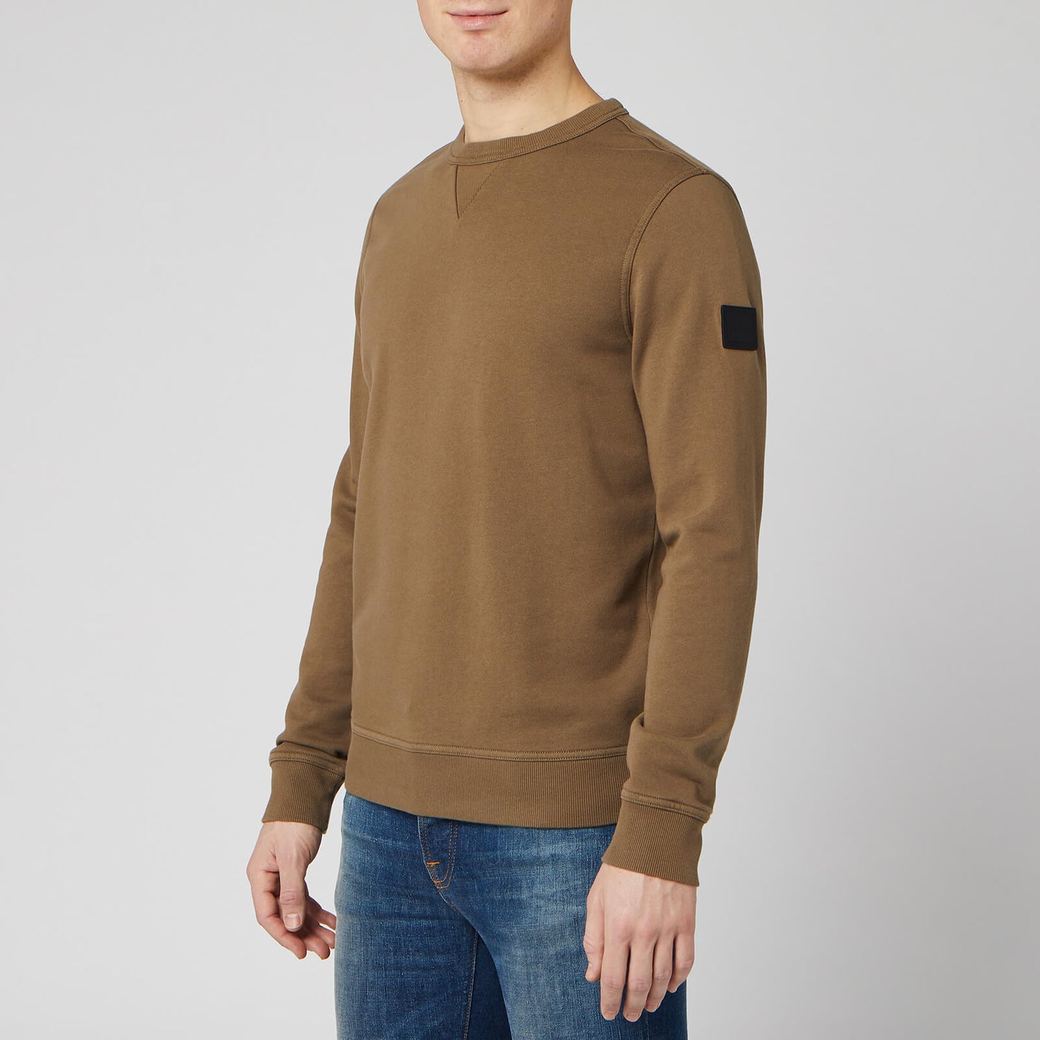 BOSS Men s Walkup Sweatshirt Taupe TheHut