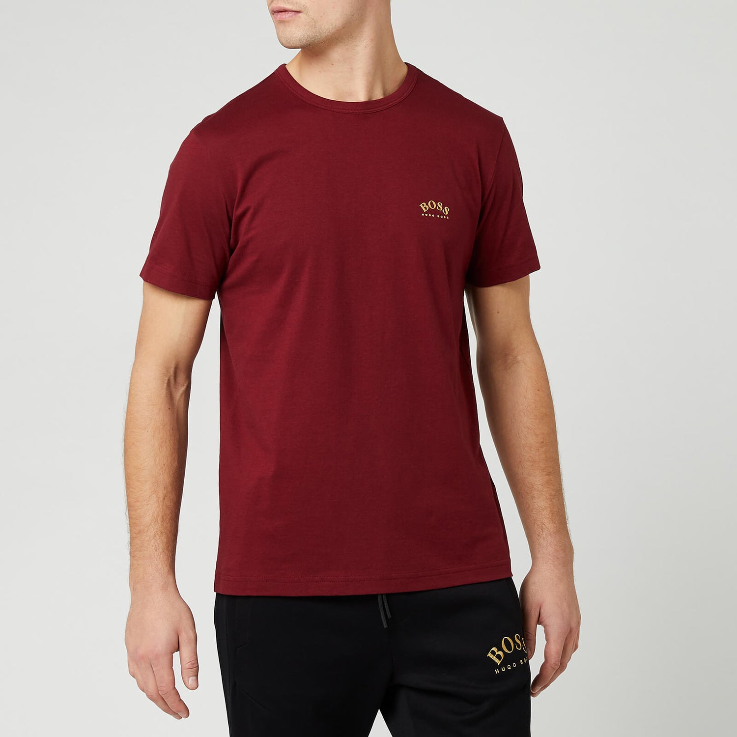Hugo boss burgundy shop t shirt