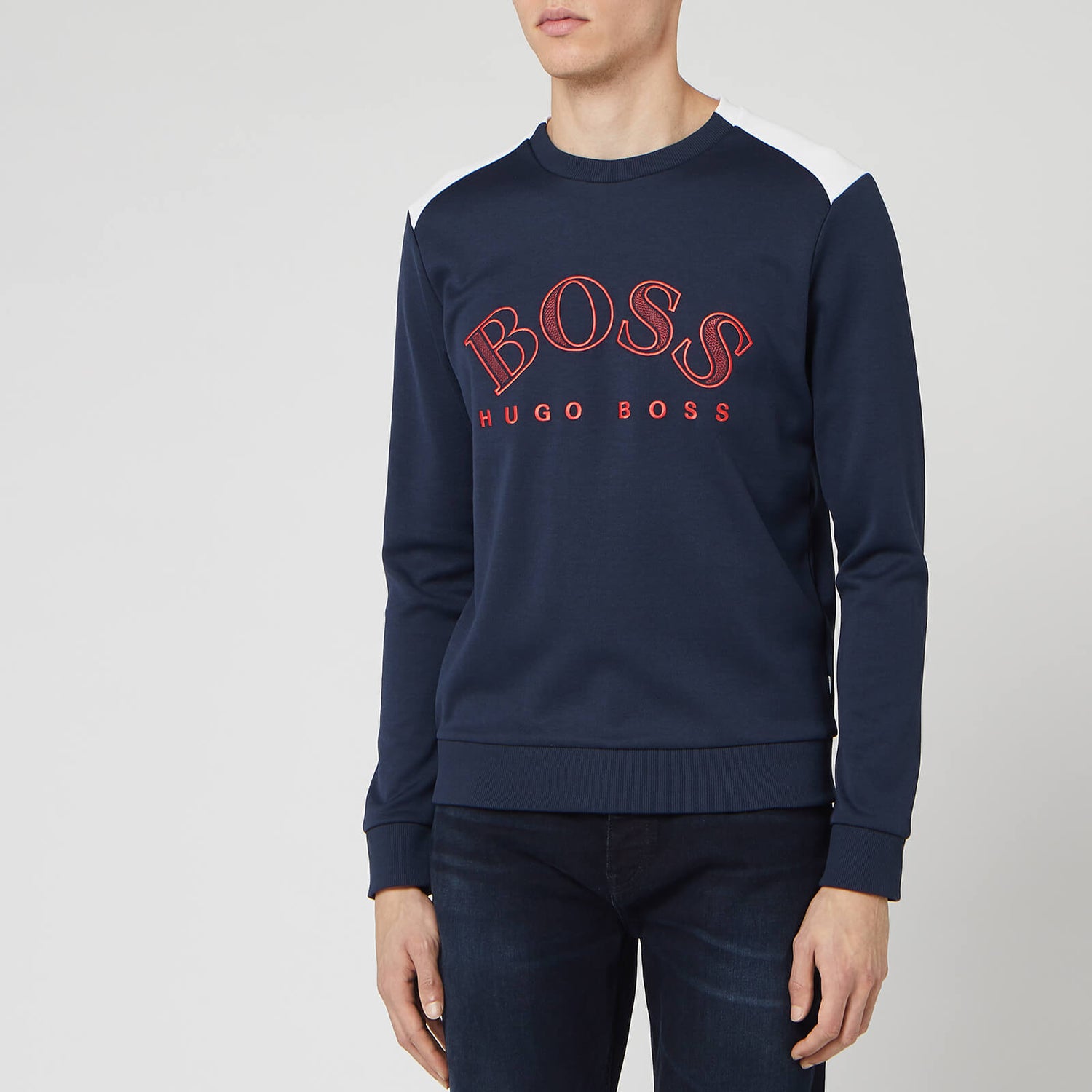 Hugo boss navy sweatshirt on sale