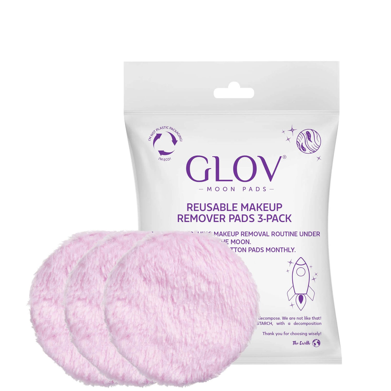 GLOV® Reusable Cosmetic Pads - Pink (Pack of 3)