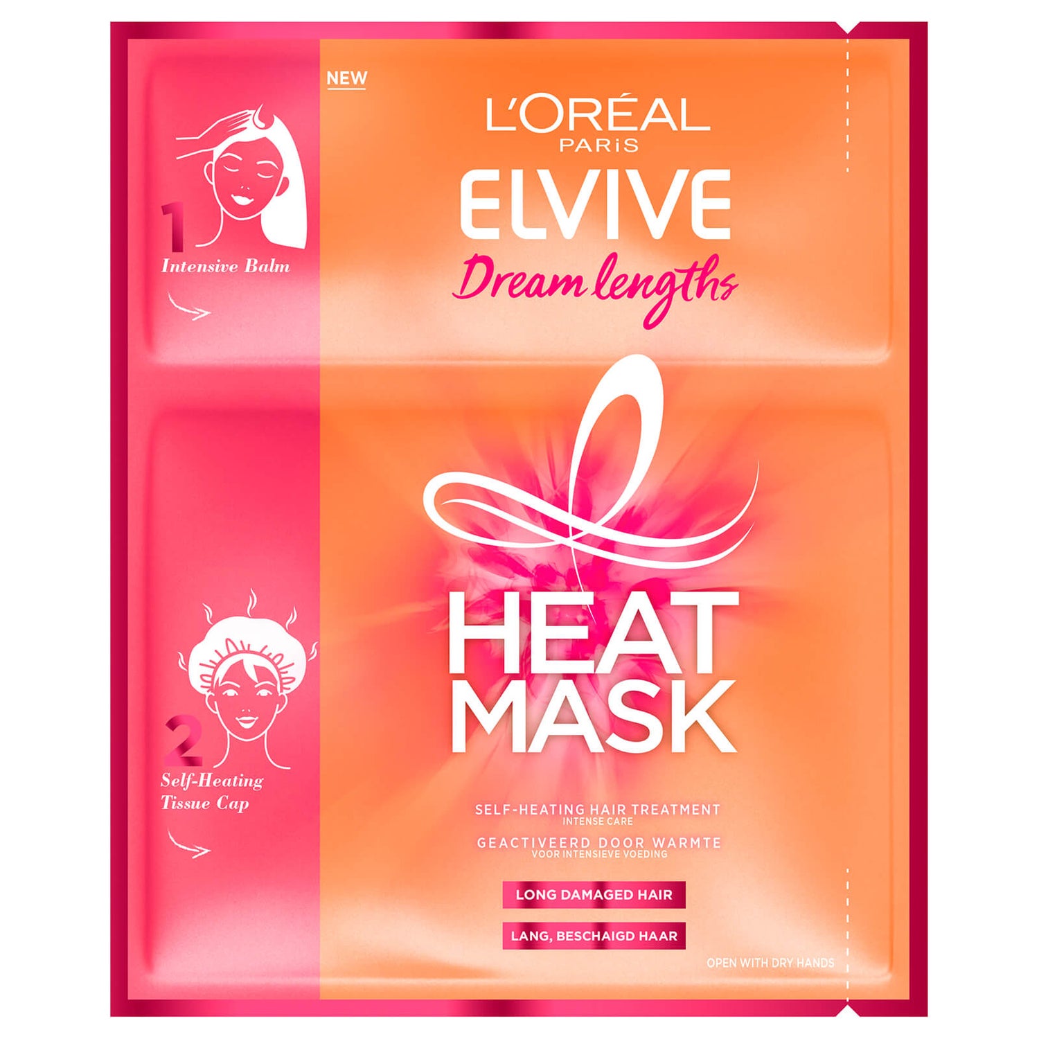 L'Oréal Paris Elvive Dream Lengths Long Hair Heat Tissue Mask 20ml