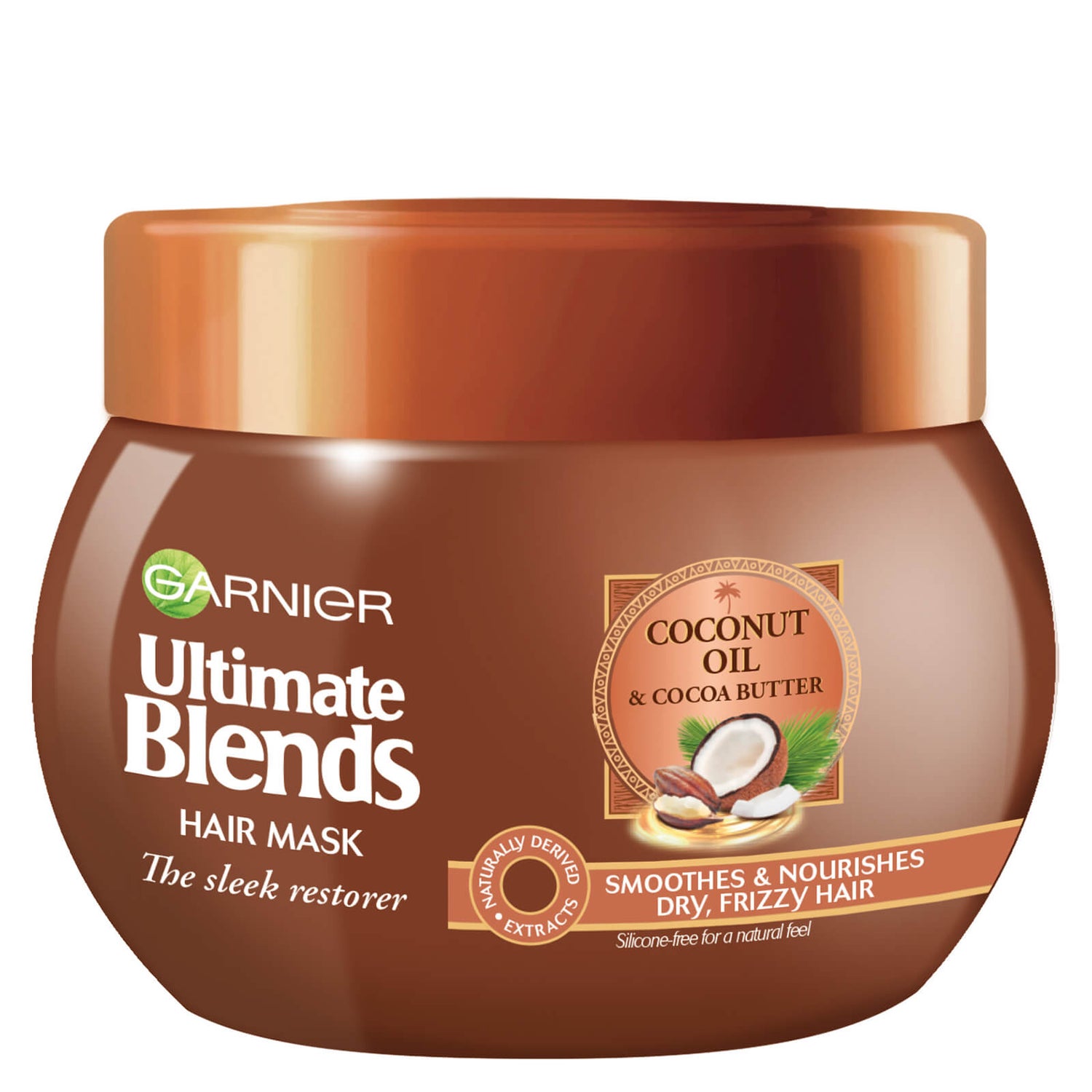 Garnier Ultimate Blends Coconut Oil Frizzy Hair Treatment Mask 300ml -  LOOKFANTASTIC