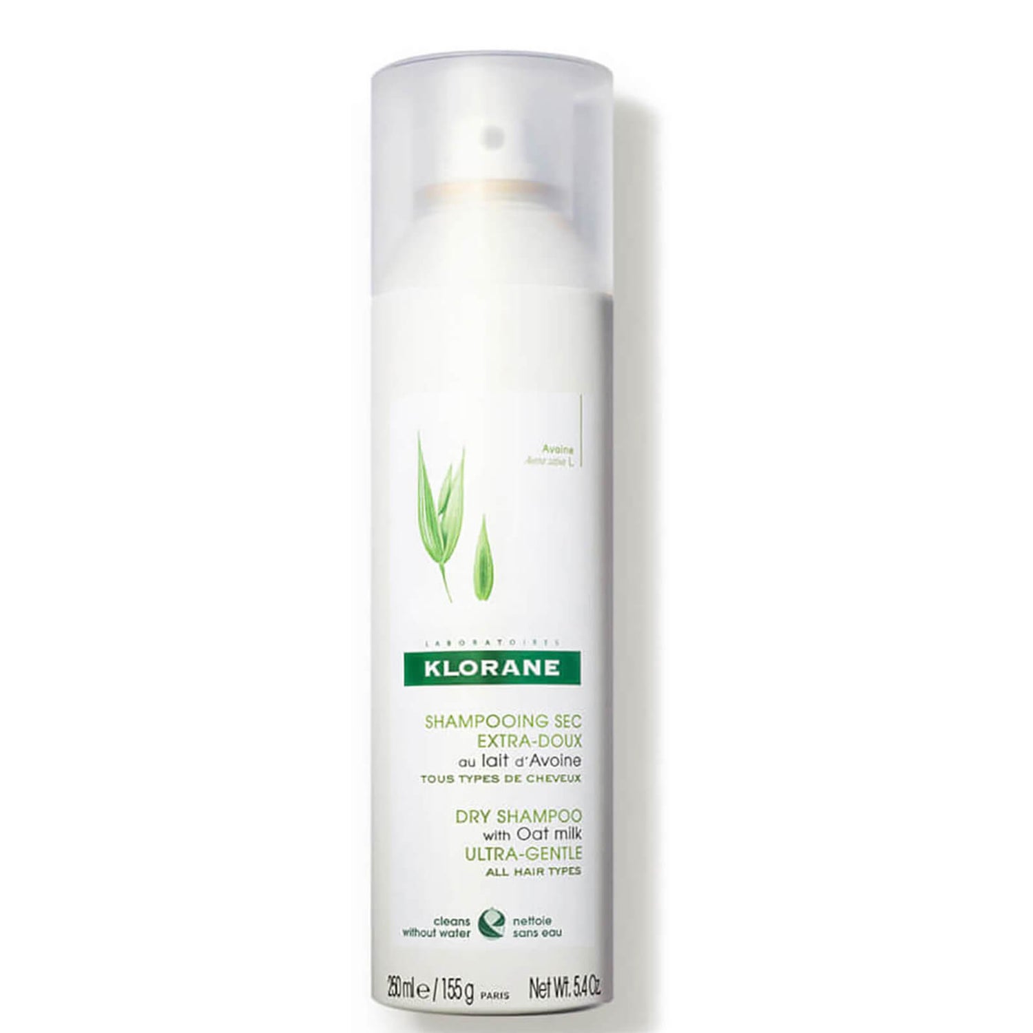 KLORANE Dry Shampoo with Oat Milk - All Hair Types (5.4 oz.)