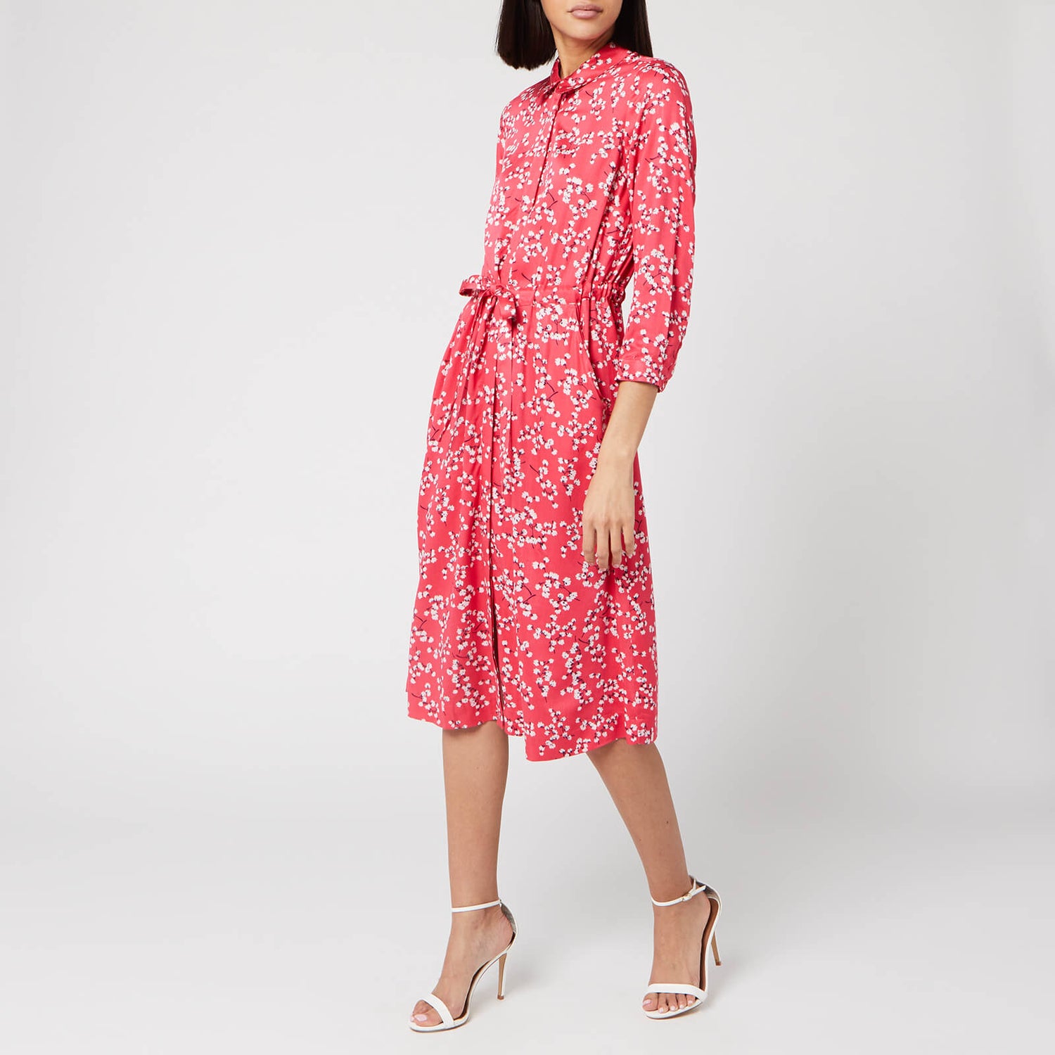Joules Women s Winslet Long Sleeve Dress Red Ditsy TheHut