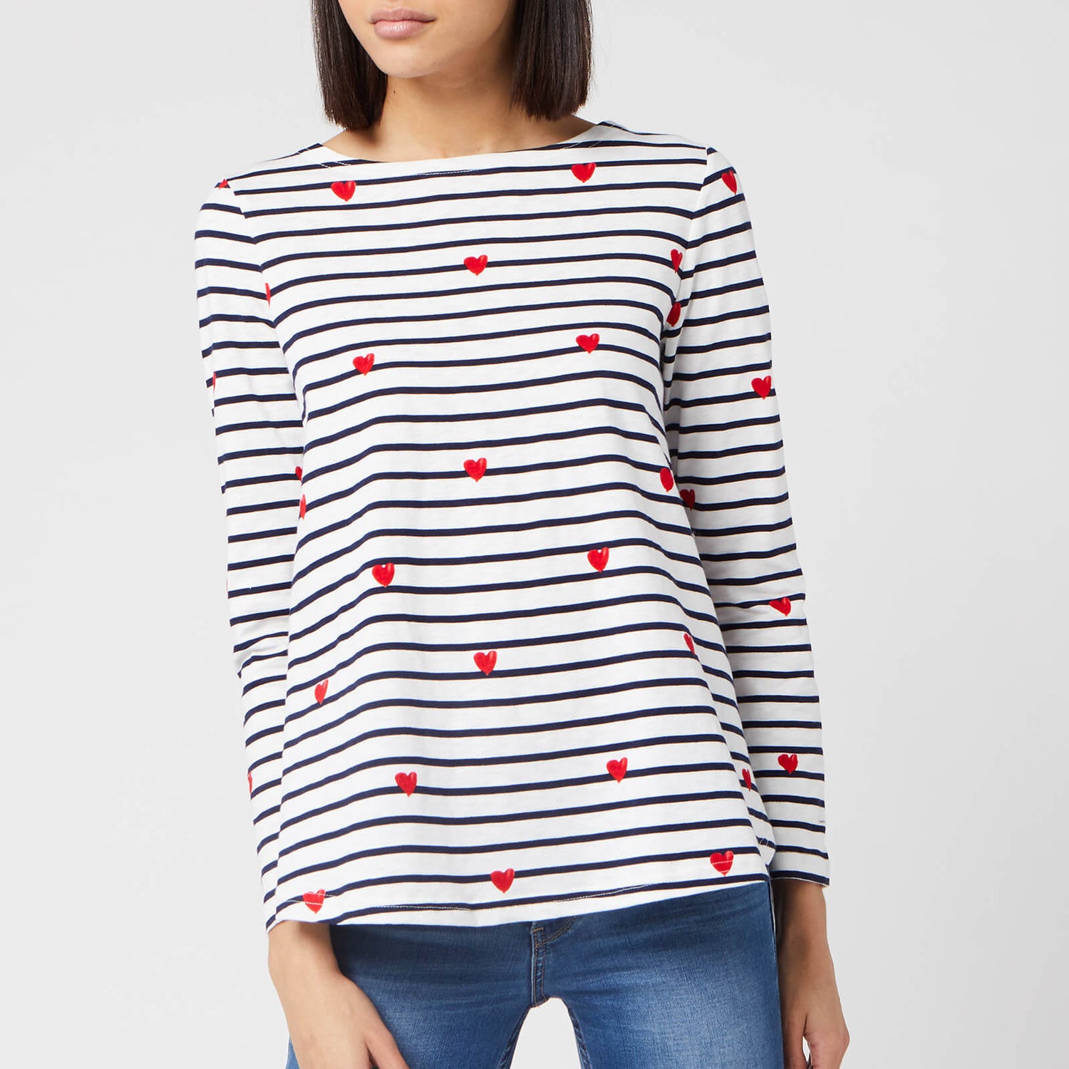 Joules heart jumper sale