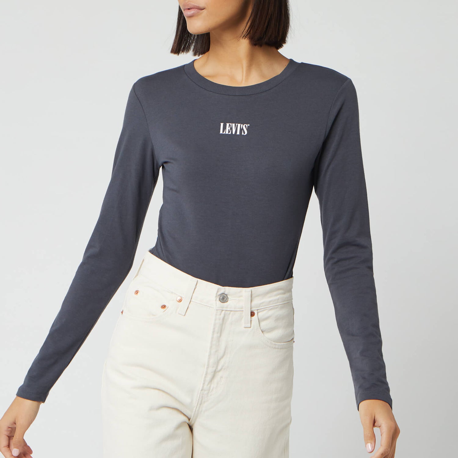 Levi s Women s Graphic Long Sleeve Bodysuit Forged Iron TheHut