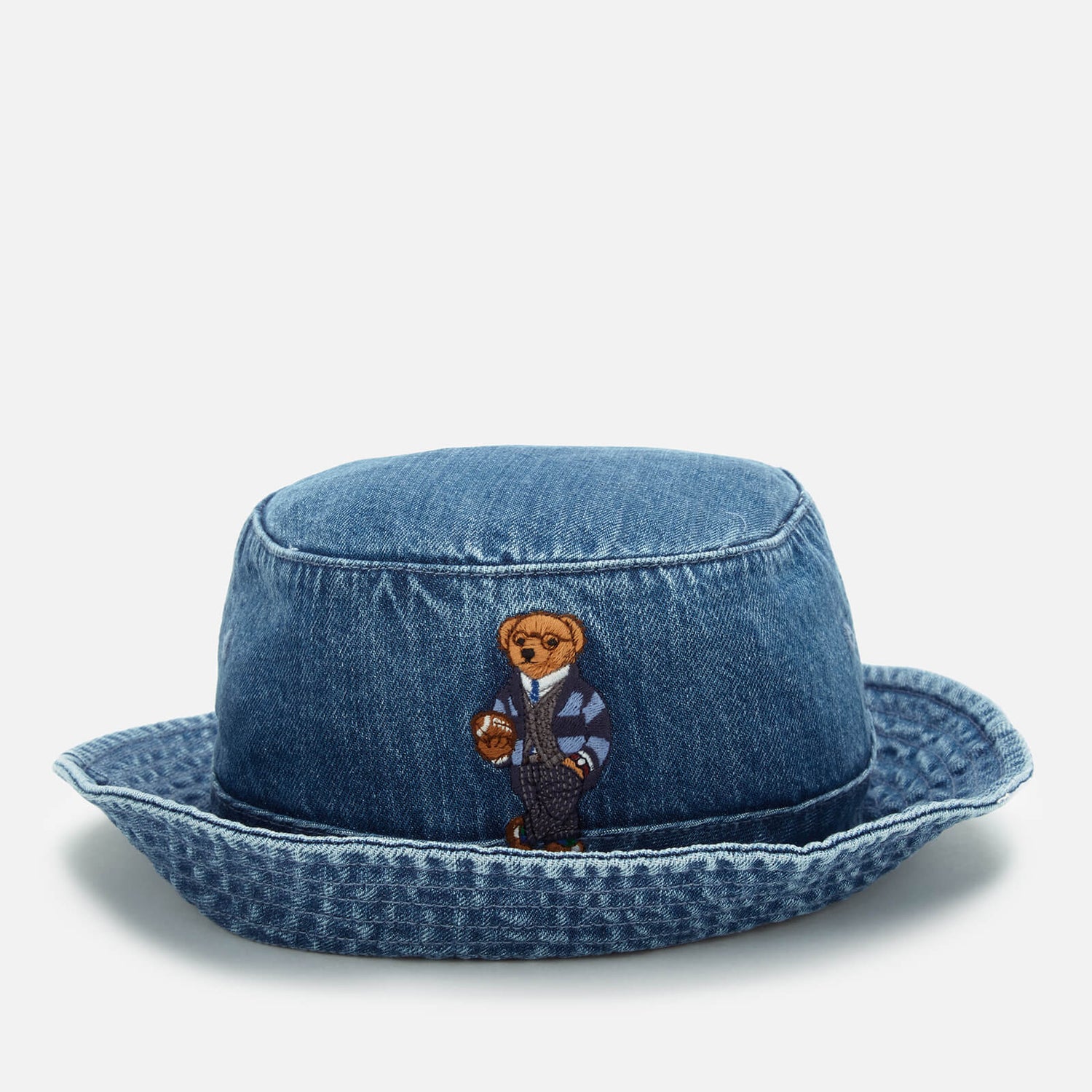 polo denim bucket hat