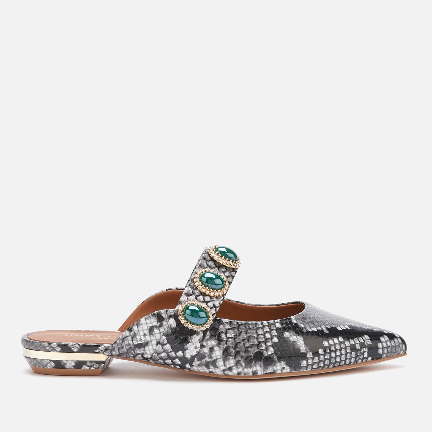 Snakeskin flat mules hotsell