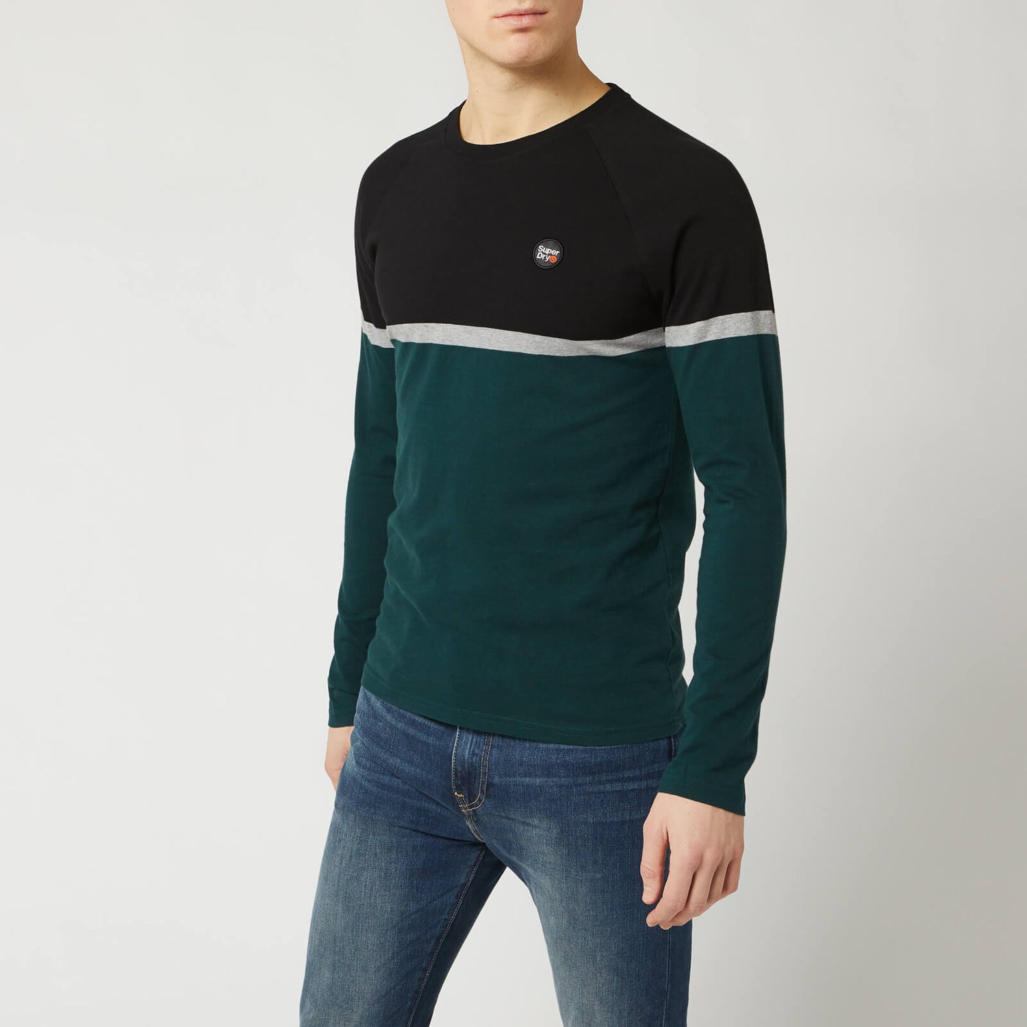 Superdry Mens Collective Colour Block L/S Top Long Sleeve 