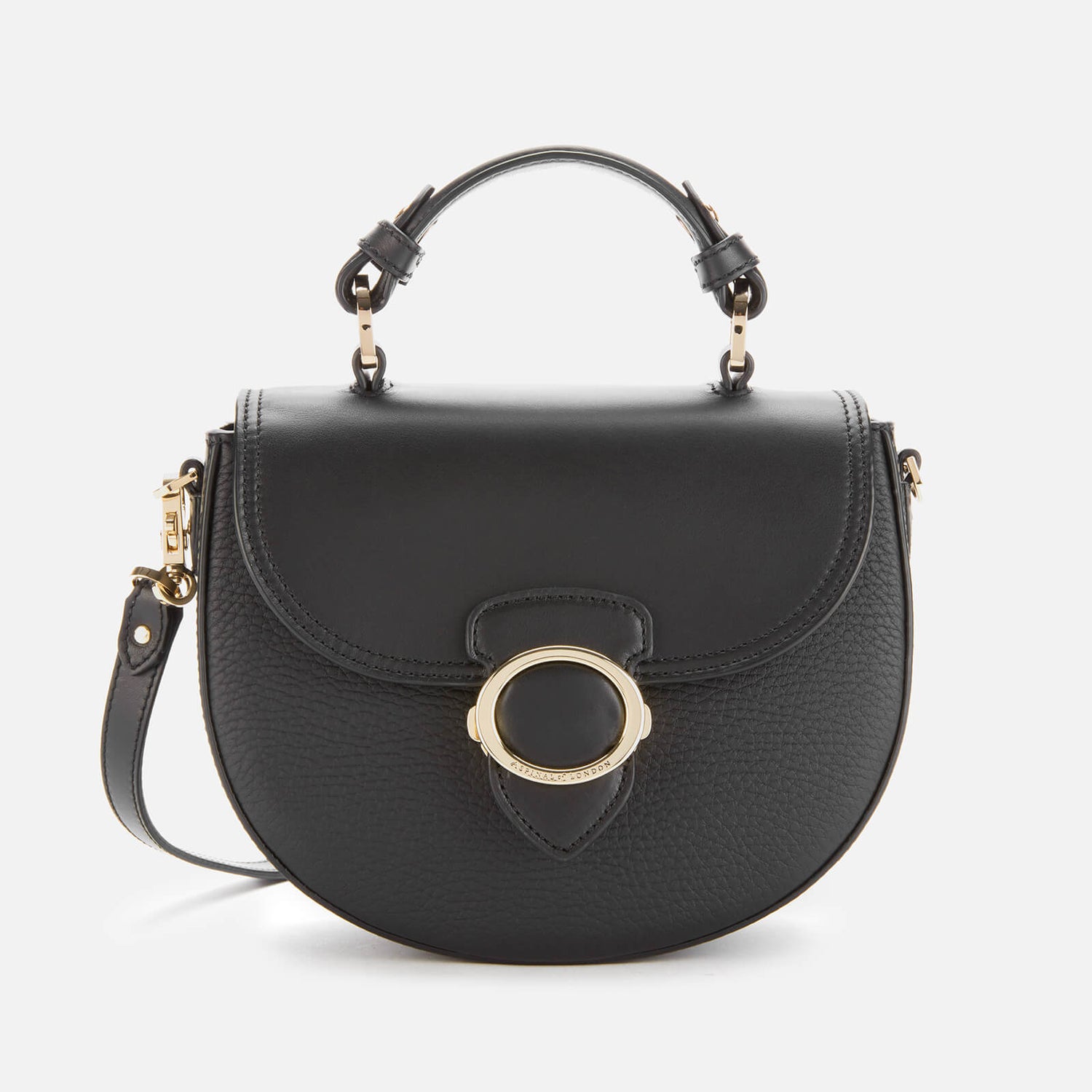 Aspinal of London Women s Saddle Bag Black