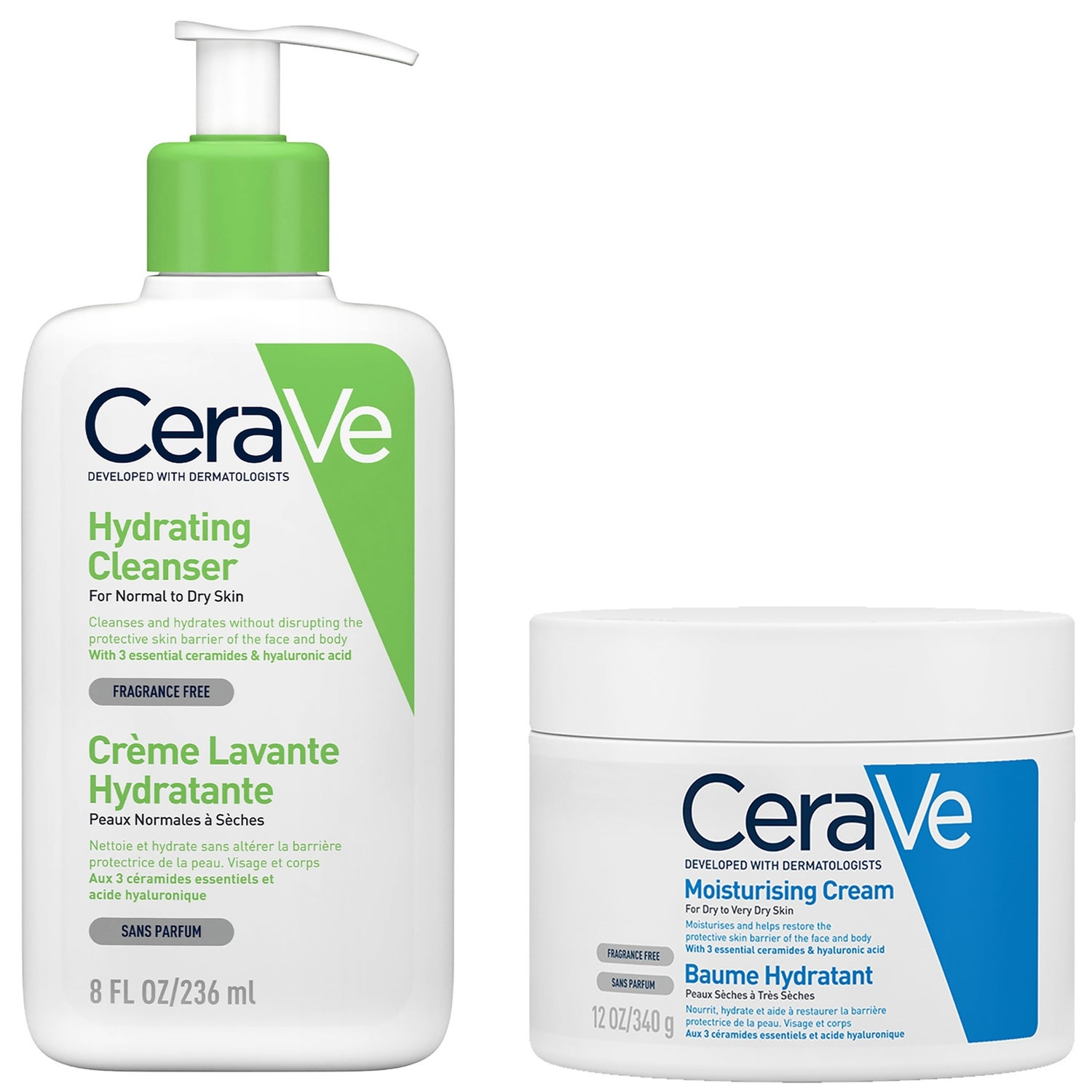 CeraVe Dry to Very Dry Face and Body Bundle