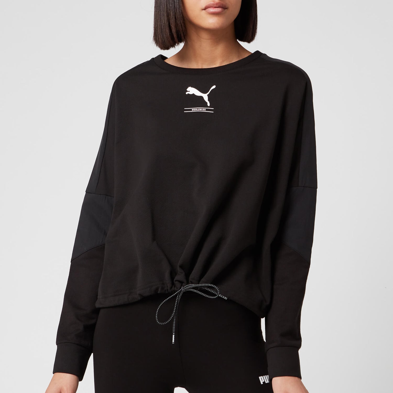 Puma Women s Nu Tility Crew Neck Sweatshirt Puma Black TheHut