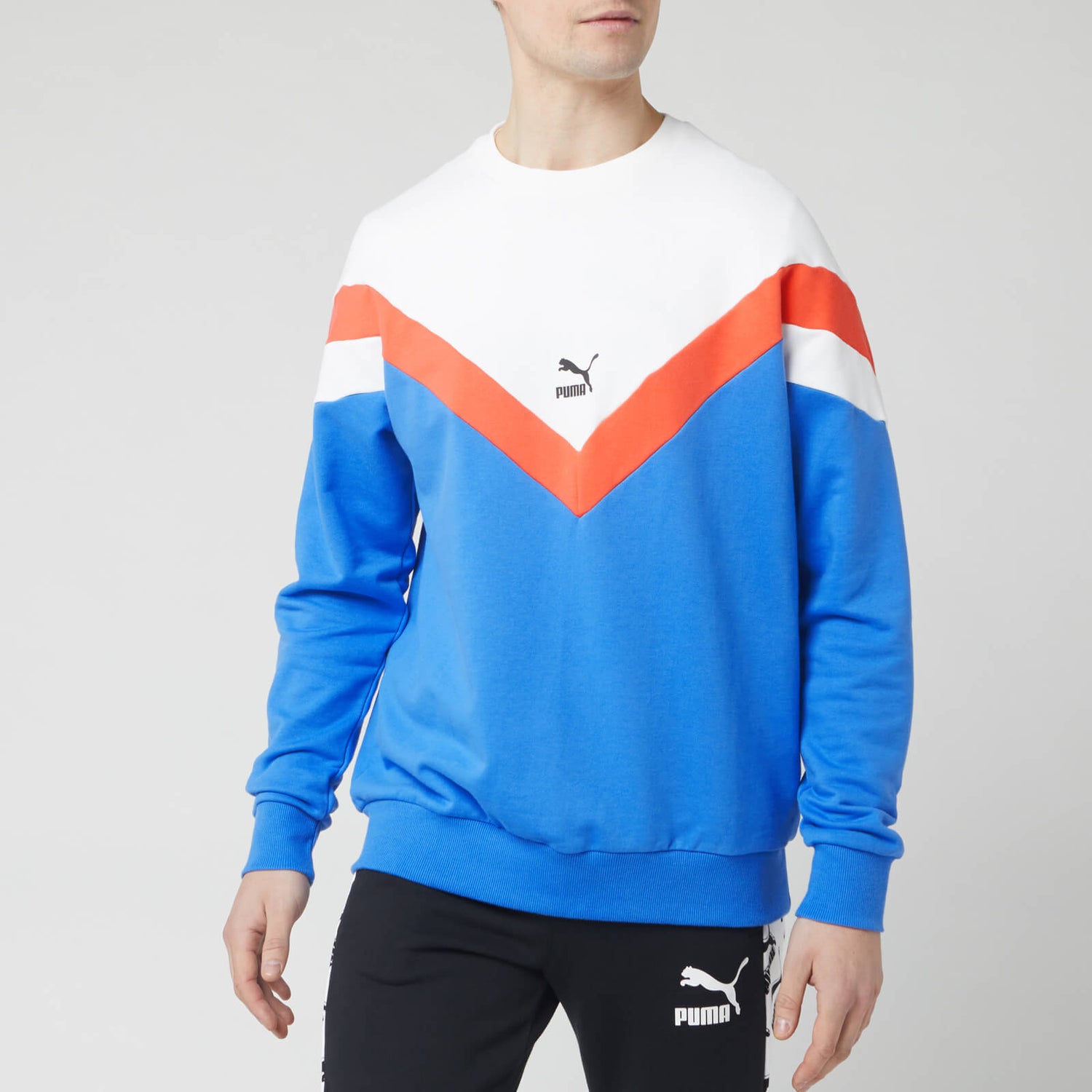 Puma Men s Iconic Mcs Crew Neck Sweatshirt Palace Blue