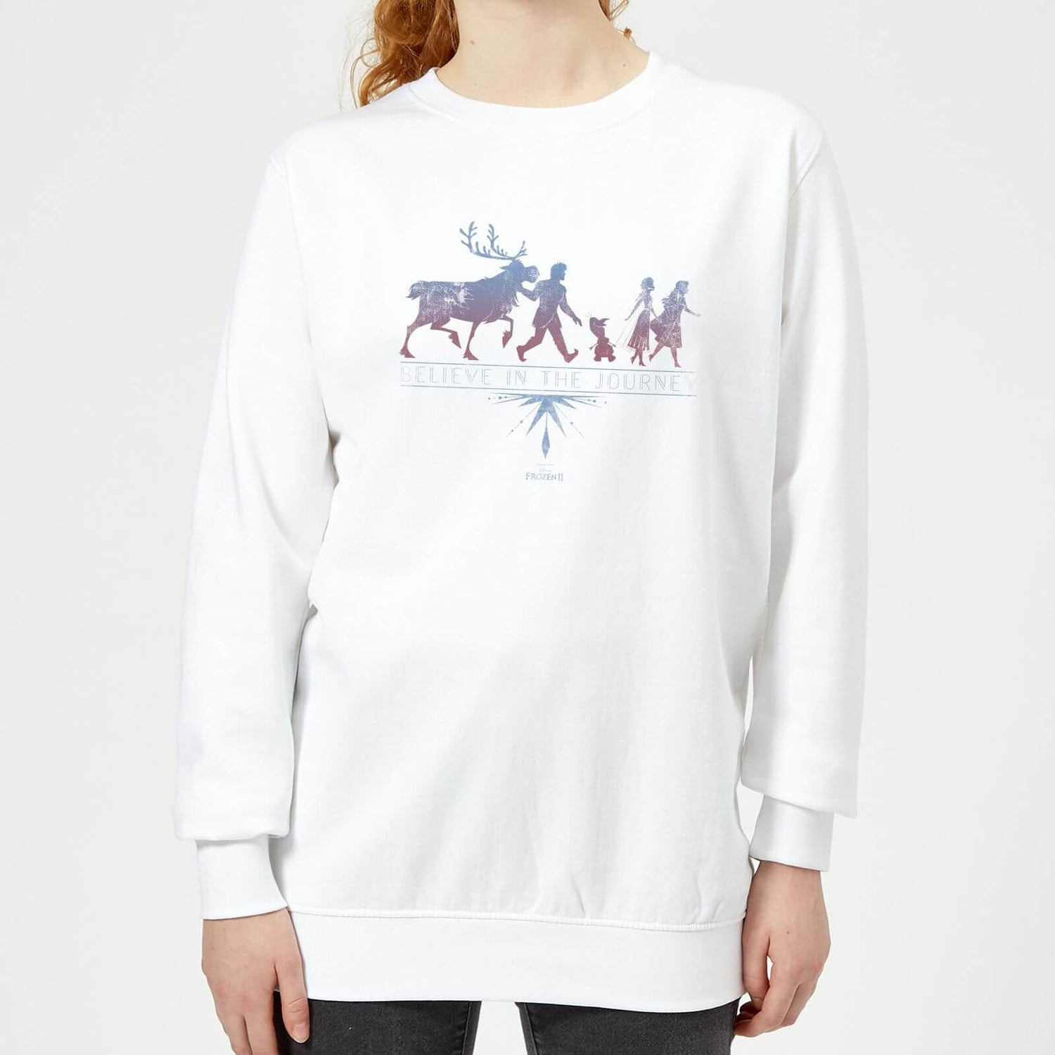 Frozen 2 Believe In The Journey Women s Sweatshirt White XS